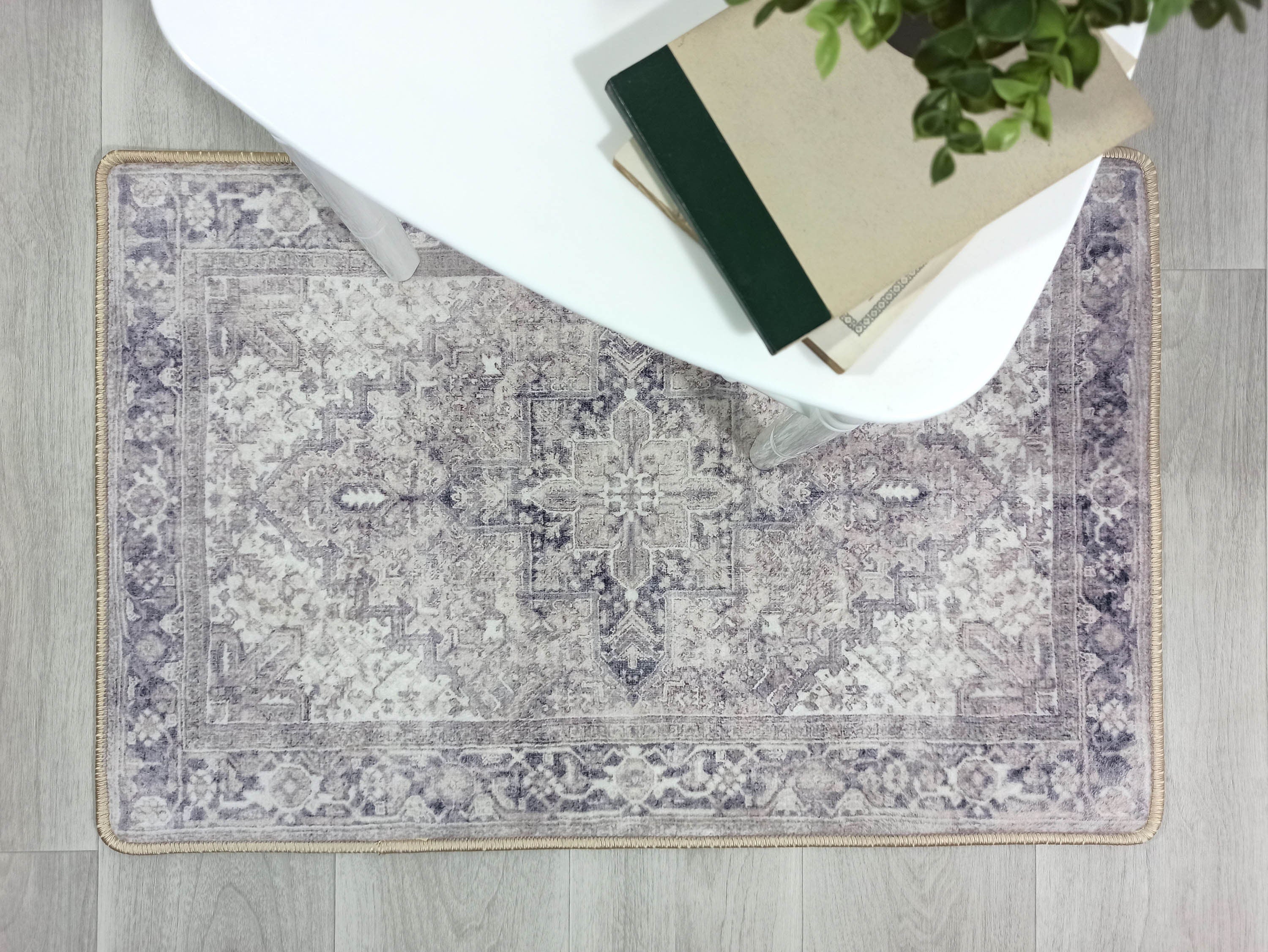 Jaylin Gray Lilac Hriz Persian 2x3 Rug