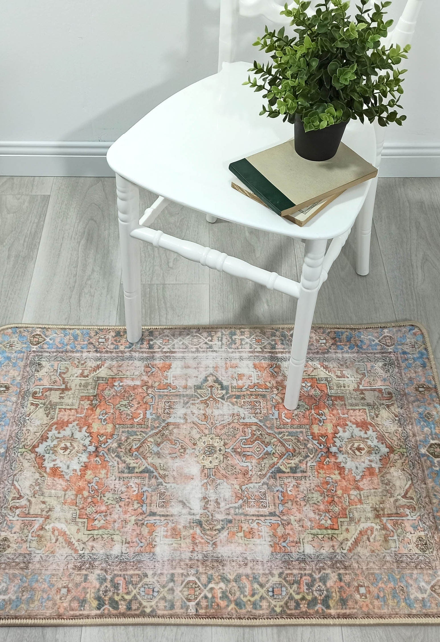 Tinsley Terracotta Blue Persian 2x3 Rug