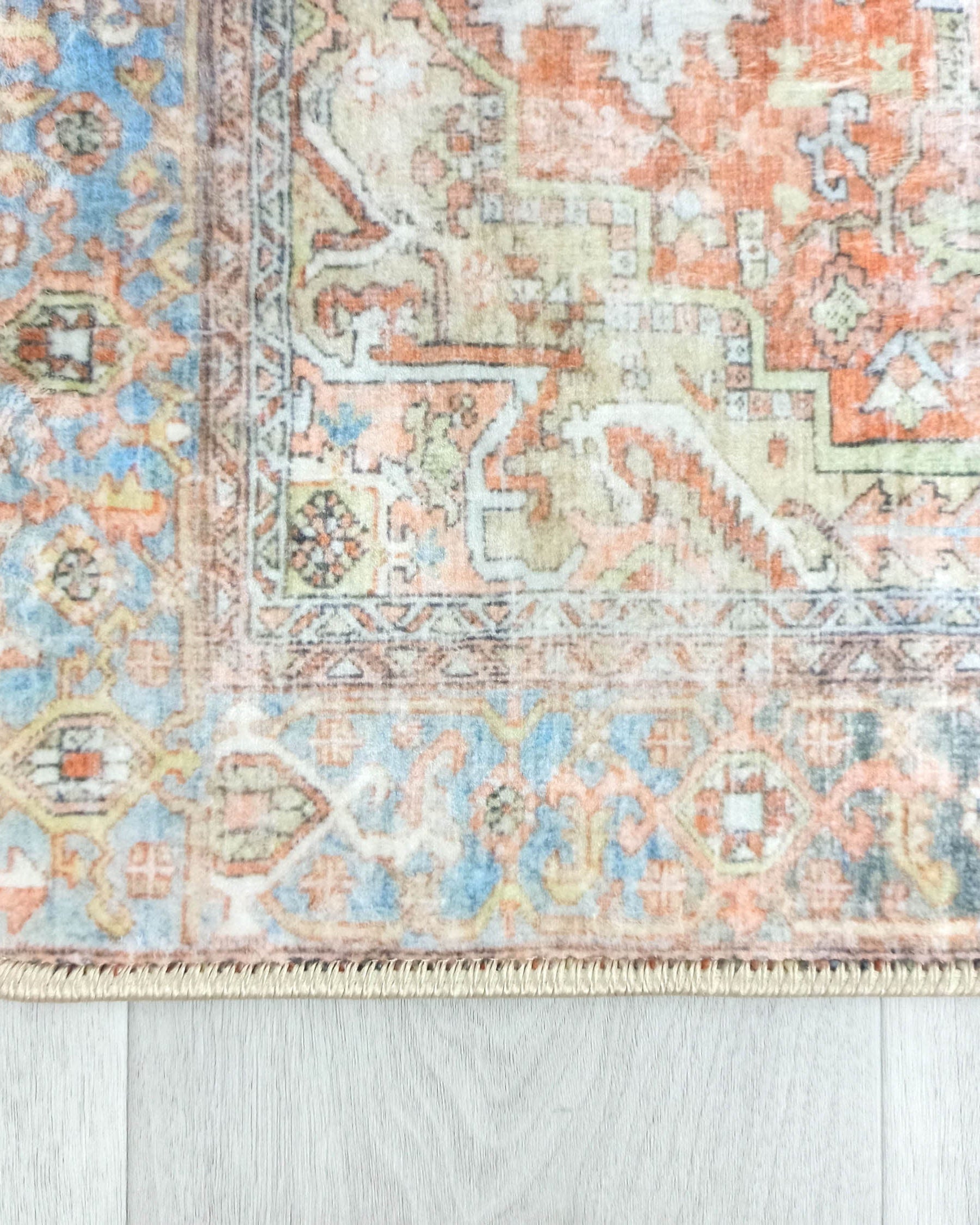 Tinsley Terracotta Blue Persian 2x3 Rug