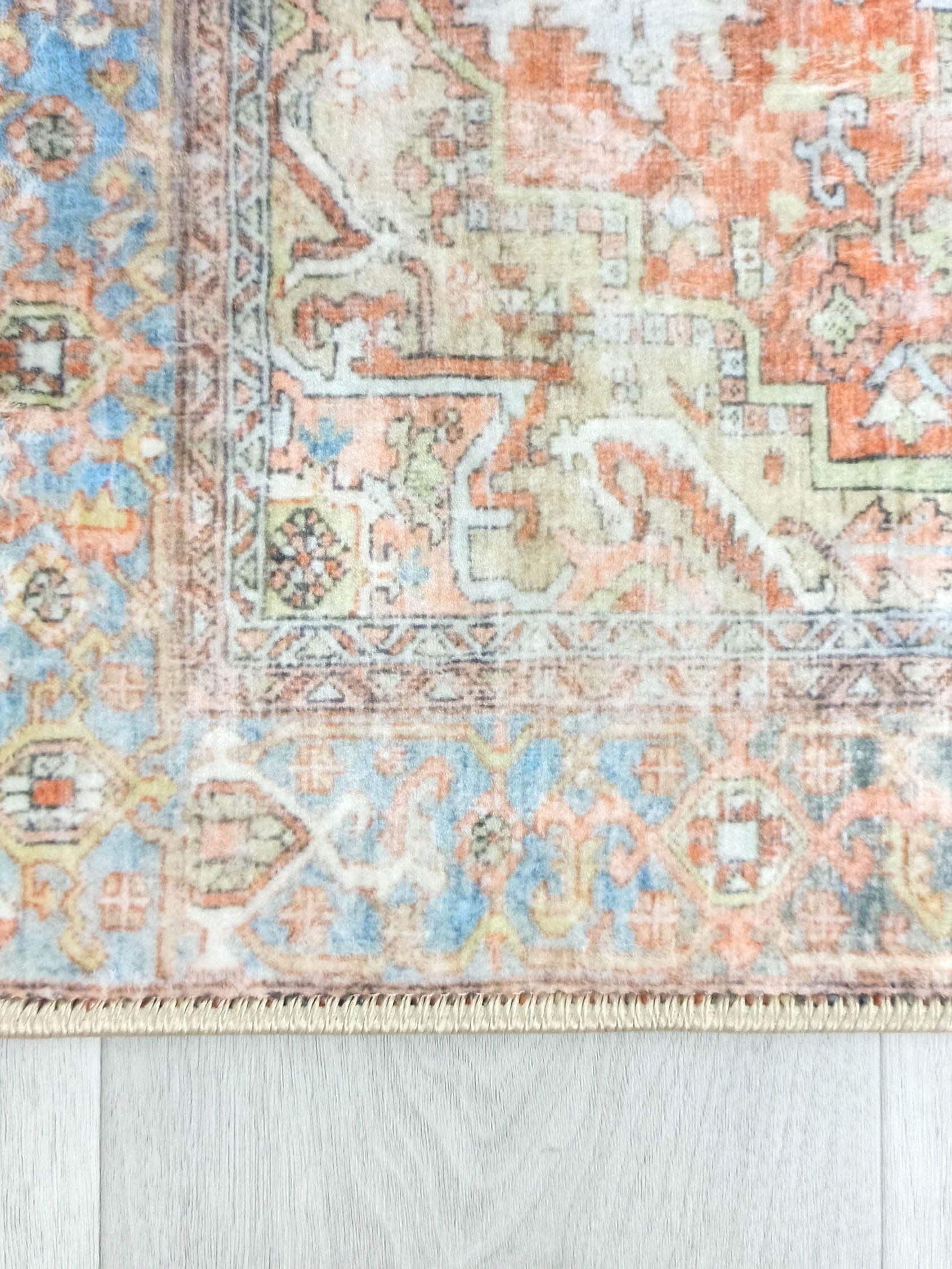 Tinsley Terracotta Blue Persian 2x3 Rug