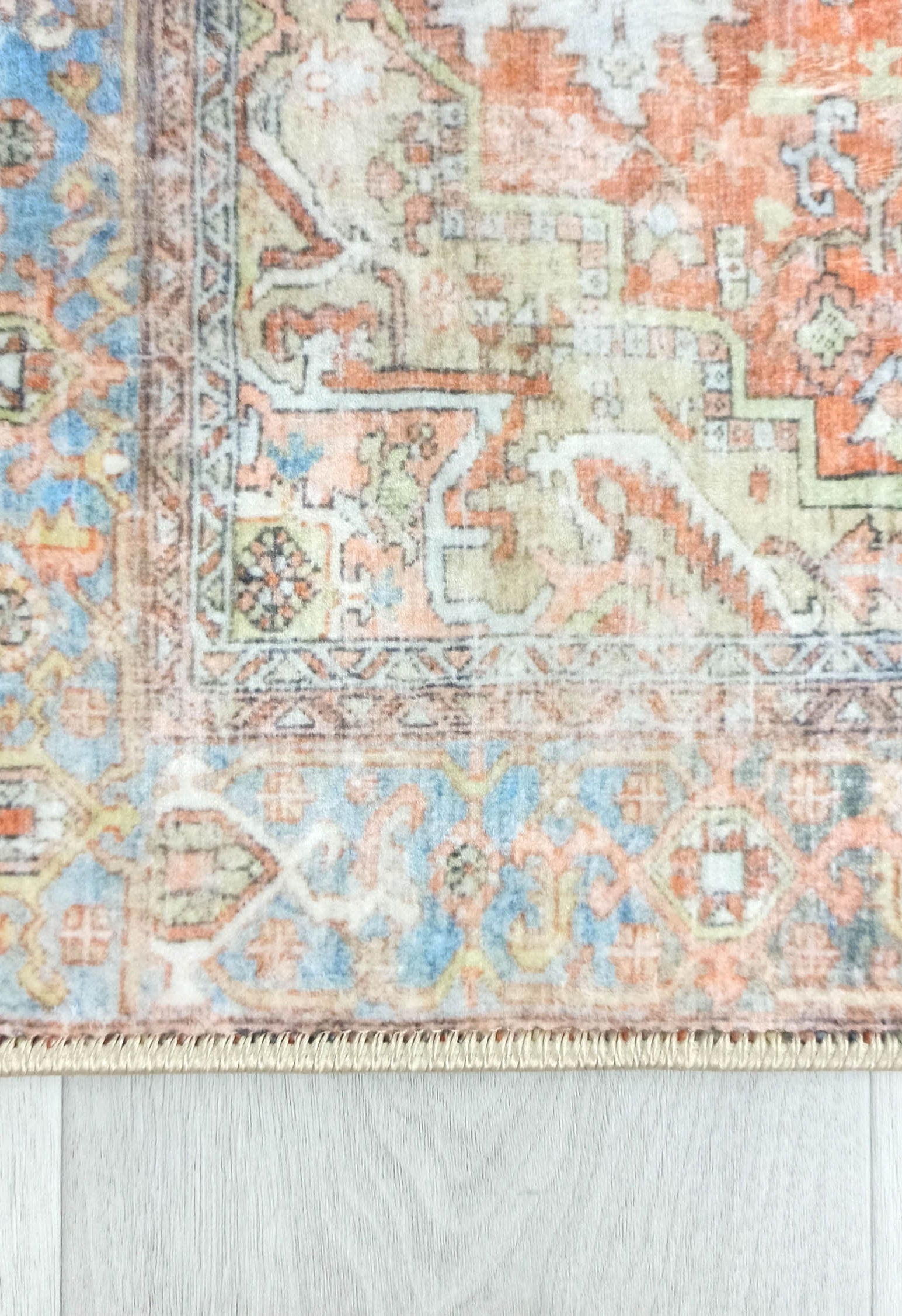 Tinsley Terracotta Blue Persian 2x3 Rug