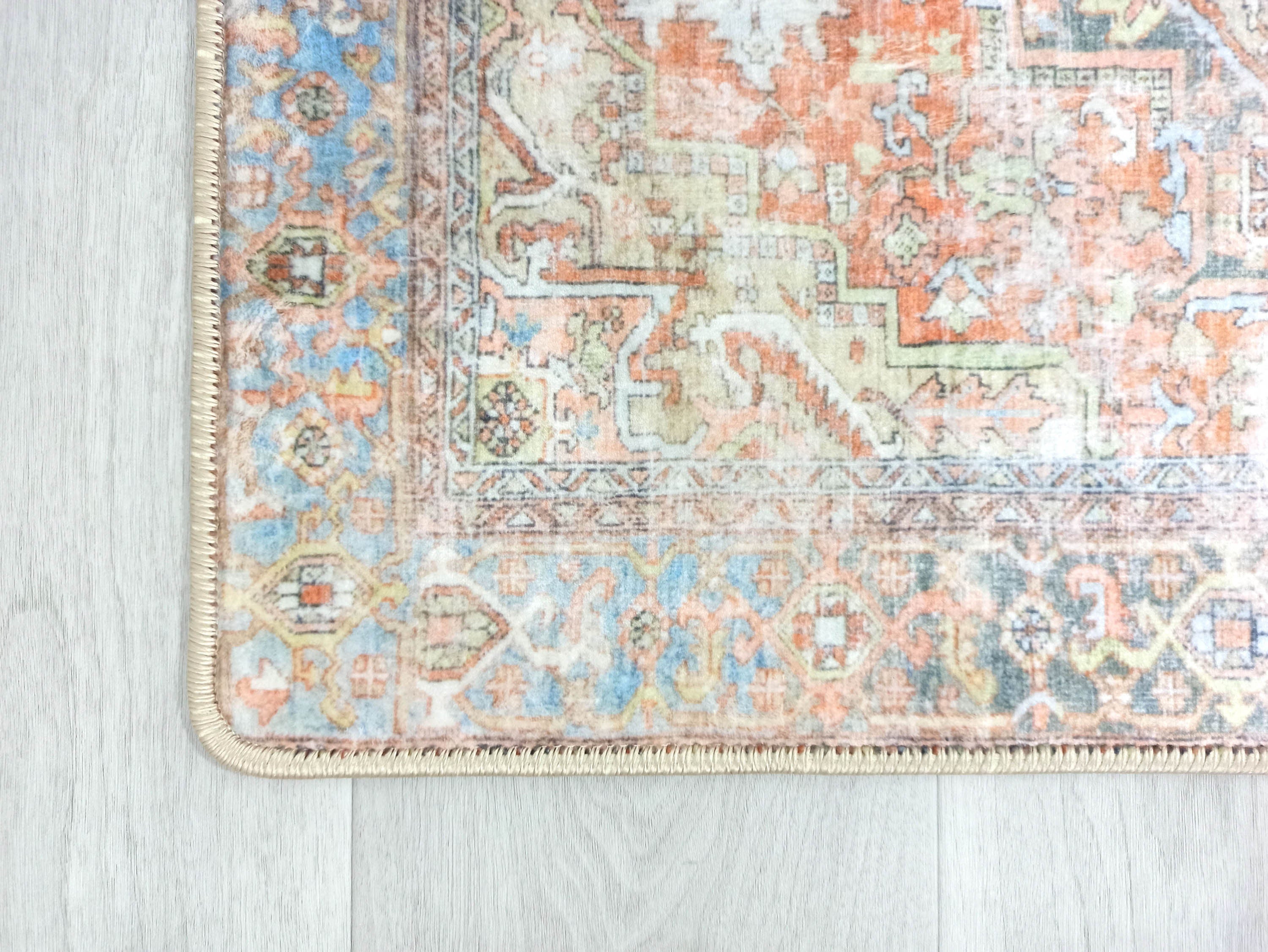 Tinsley Terracotta Blue Persian 2x3 Rug