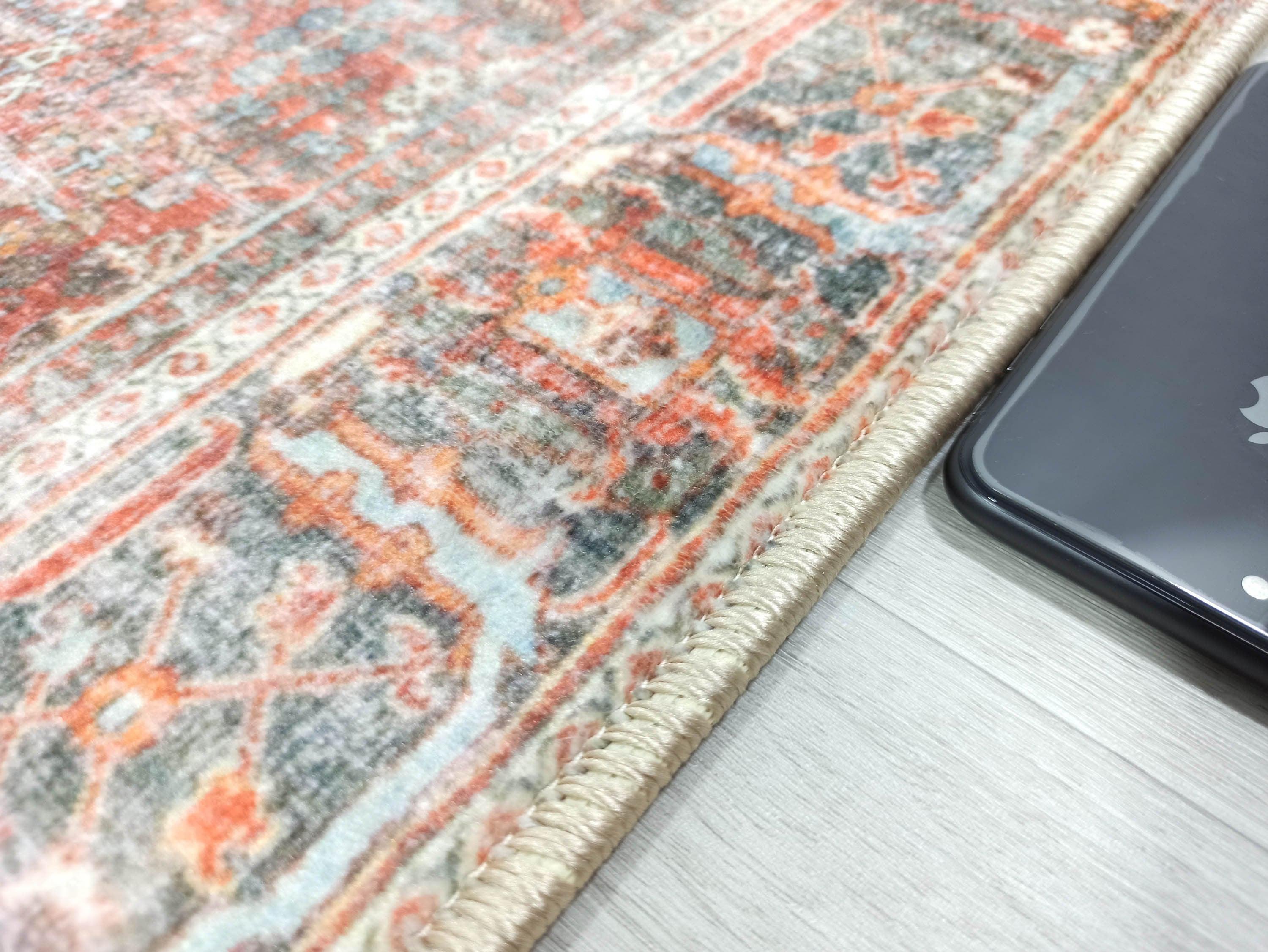 Nirvana Red Terracotta Brown Vintage Persian 2x3 Rug