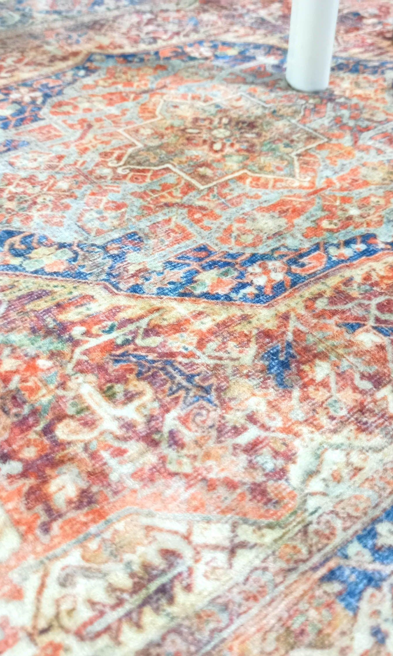 Nayeli Red Terracotta Blue Vintage Persian 2x3 Rug