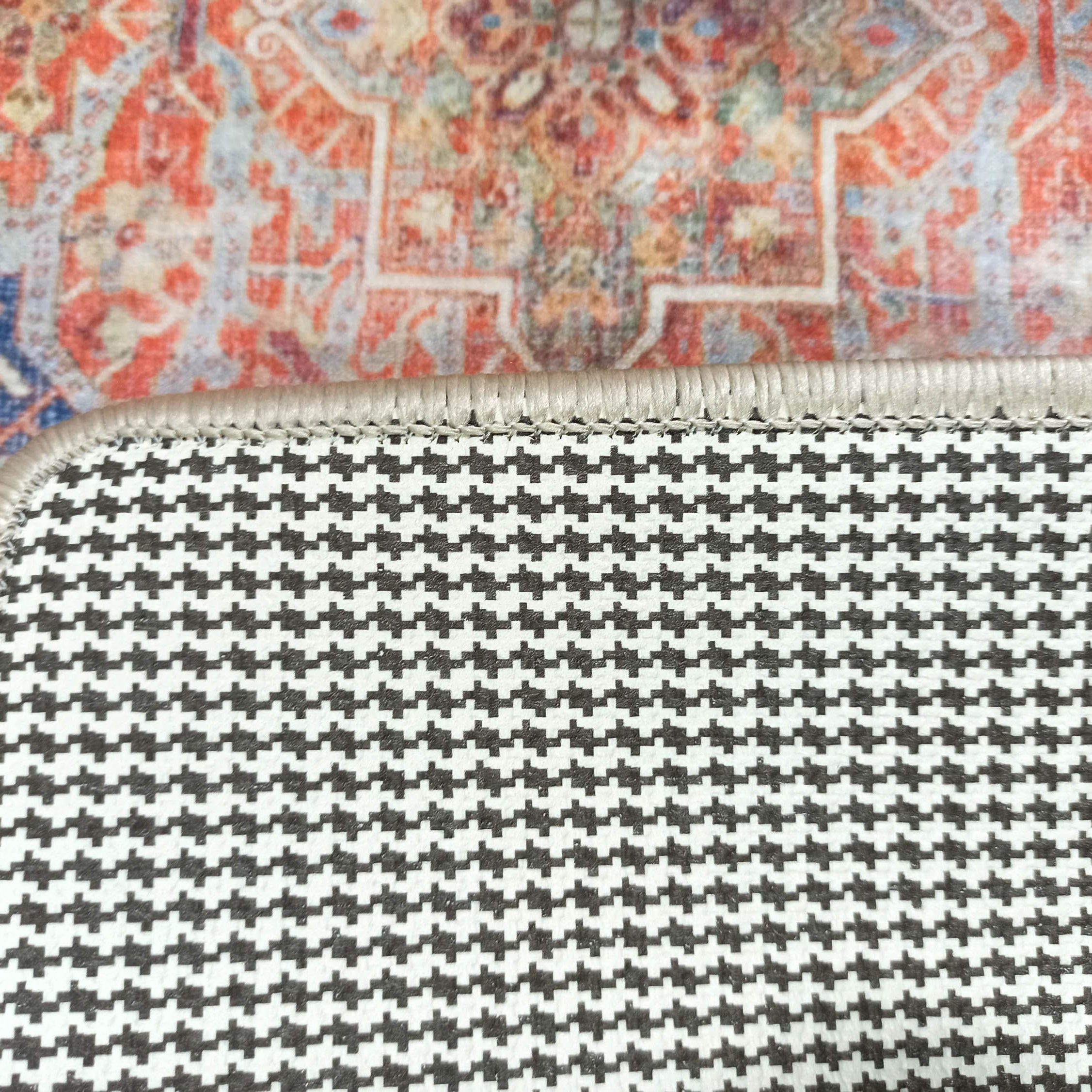 Nayeli Red Terracotta Blue Vintage Persian 2x3 Rug