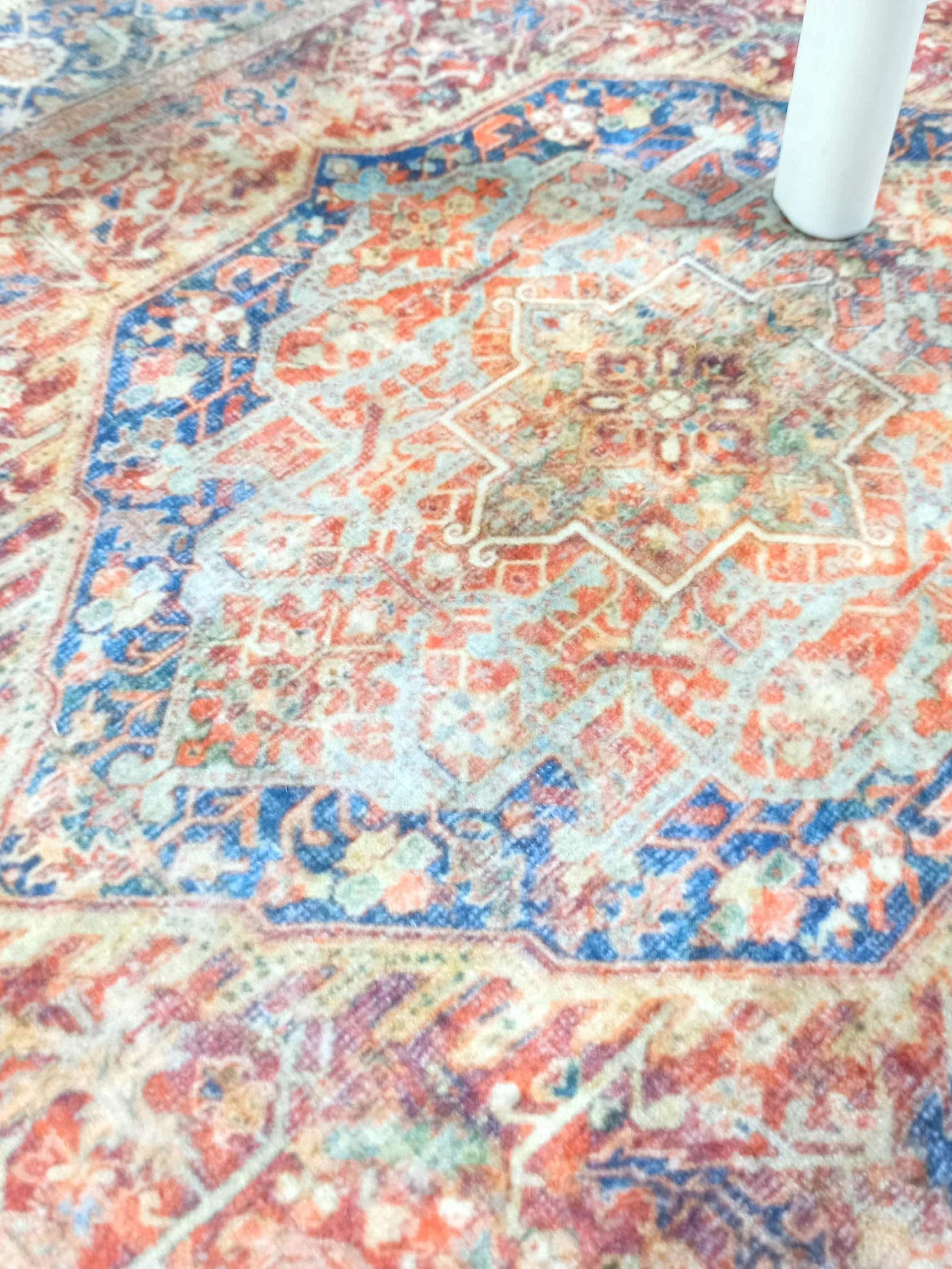 Nayeli Red Terracotta Blue Vintage Persian 2x3 Rug