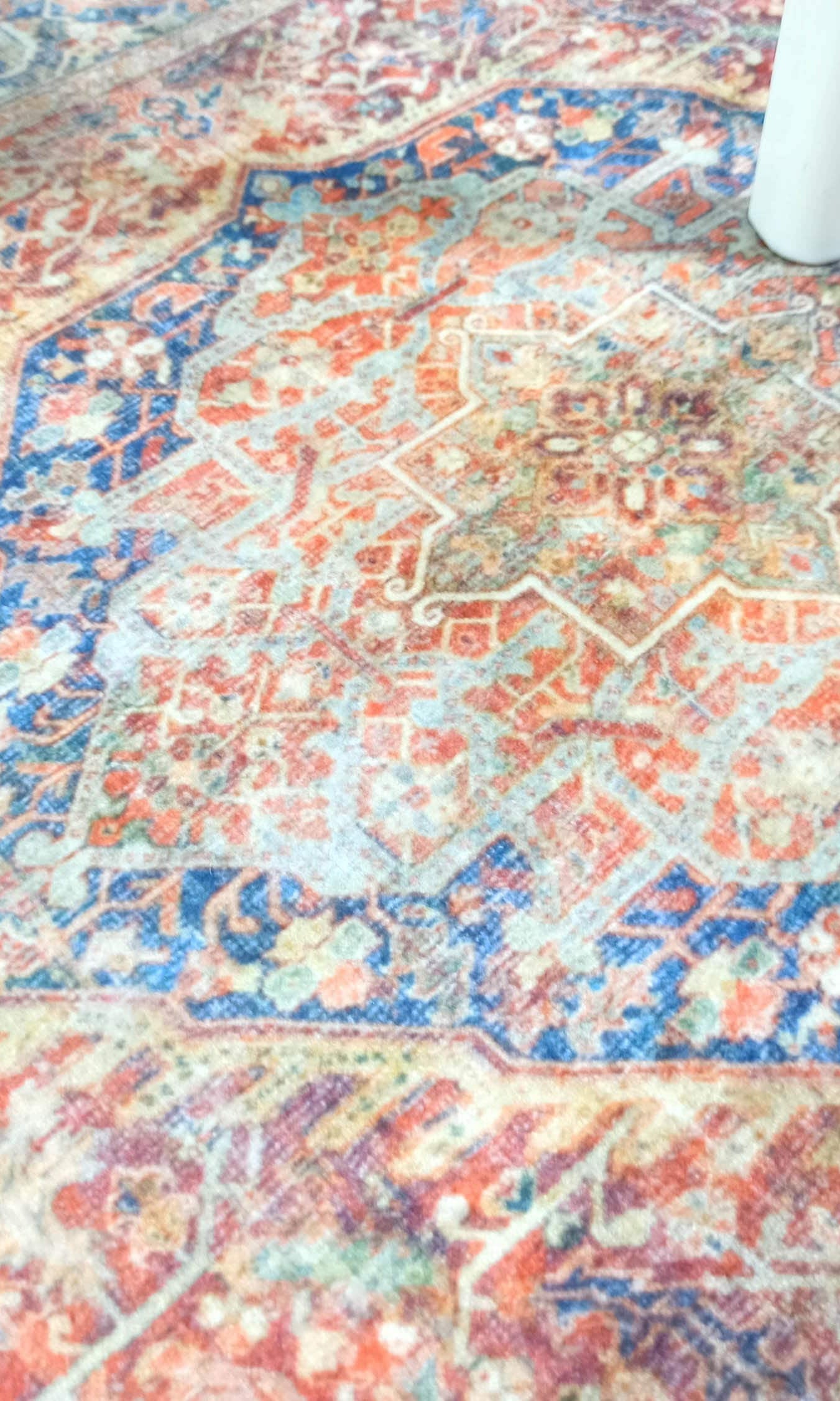 Nayeli Red Terracotta Blue Vintage Persian 2x3 Rug