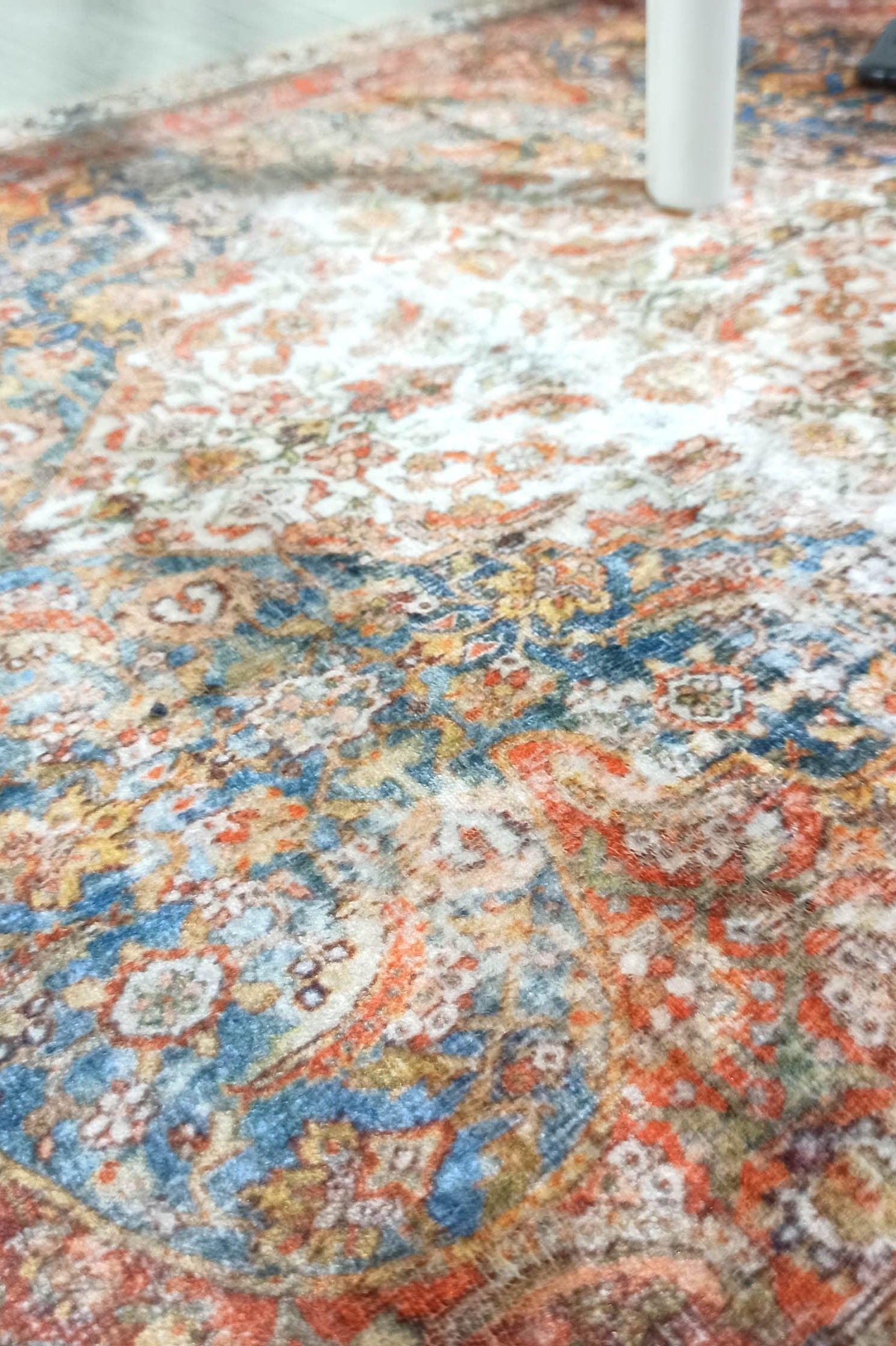 Lexa Terracotta Blue Oriental Persian 2x3 Rug