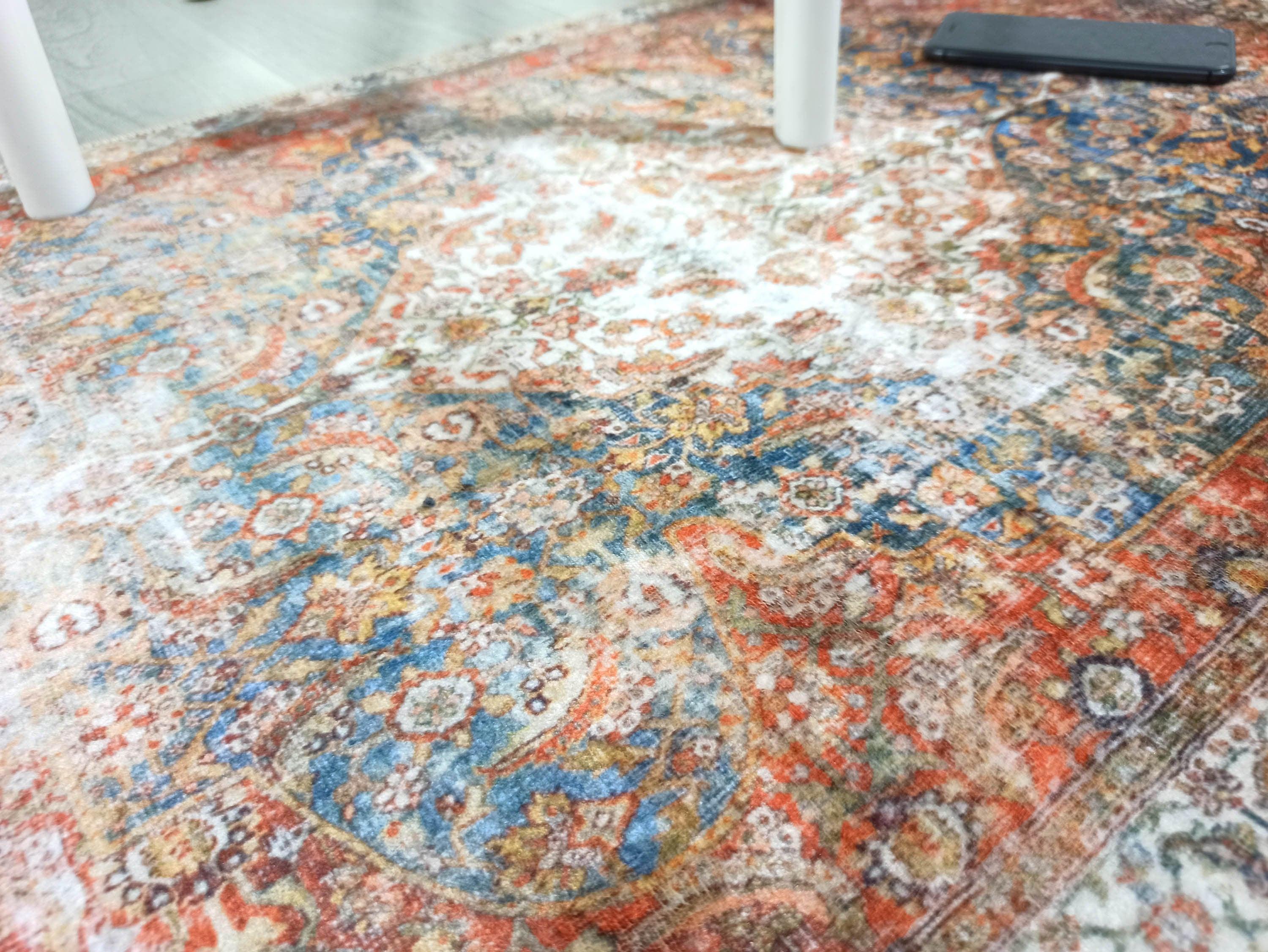 Lexa Terracotta Blue Oriental Persian 2x3 Rug