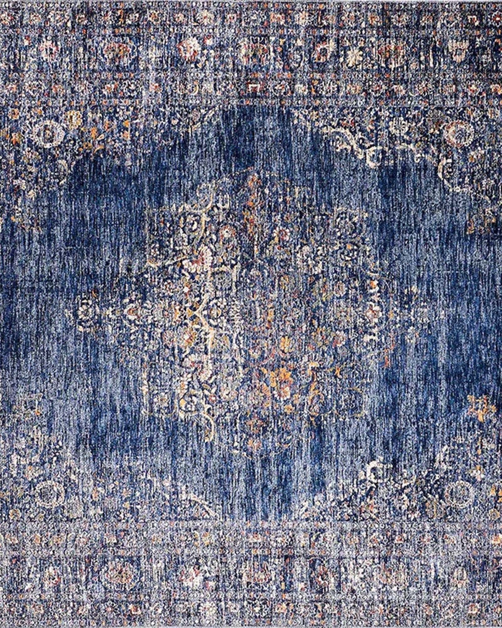 Devony Medallion Turkish Blue Rug