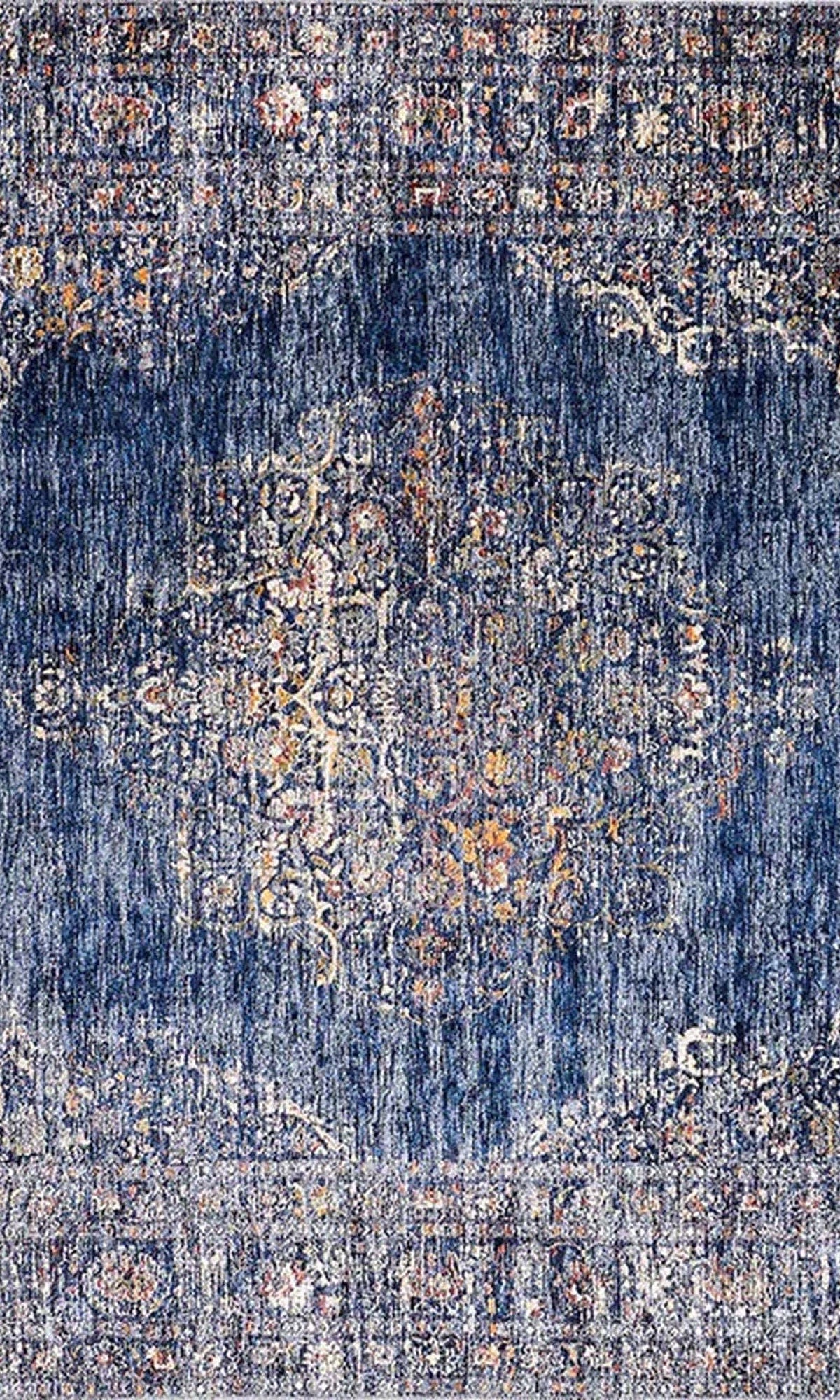 Devony Medallion Turkish Blue Rug
