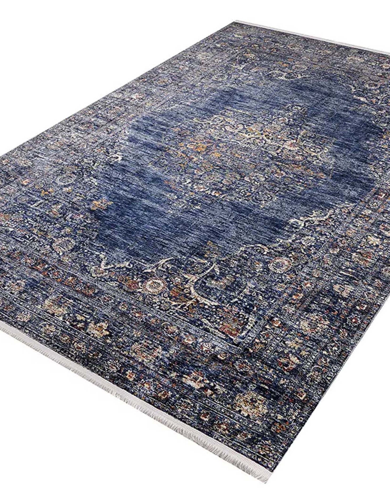 Devony Medallion Turkish Blue Rug