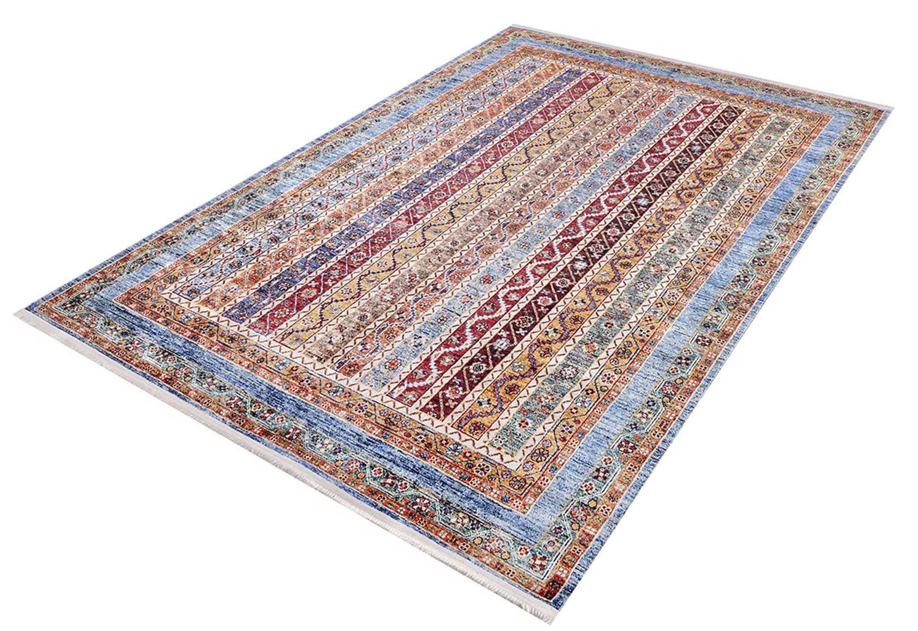 Lillian Colorful Striped Vintage Turkish Rug