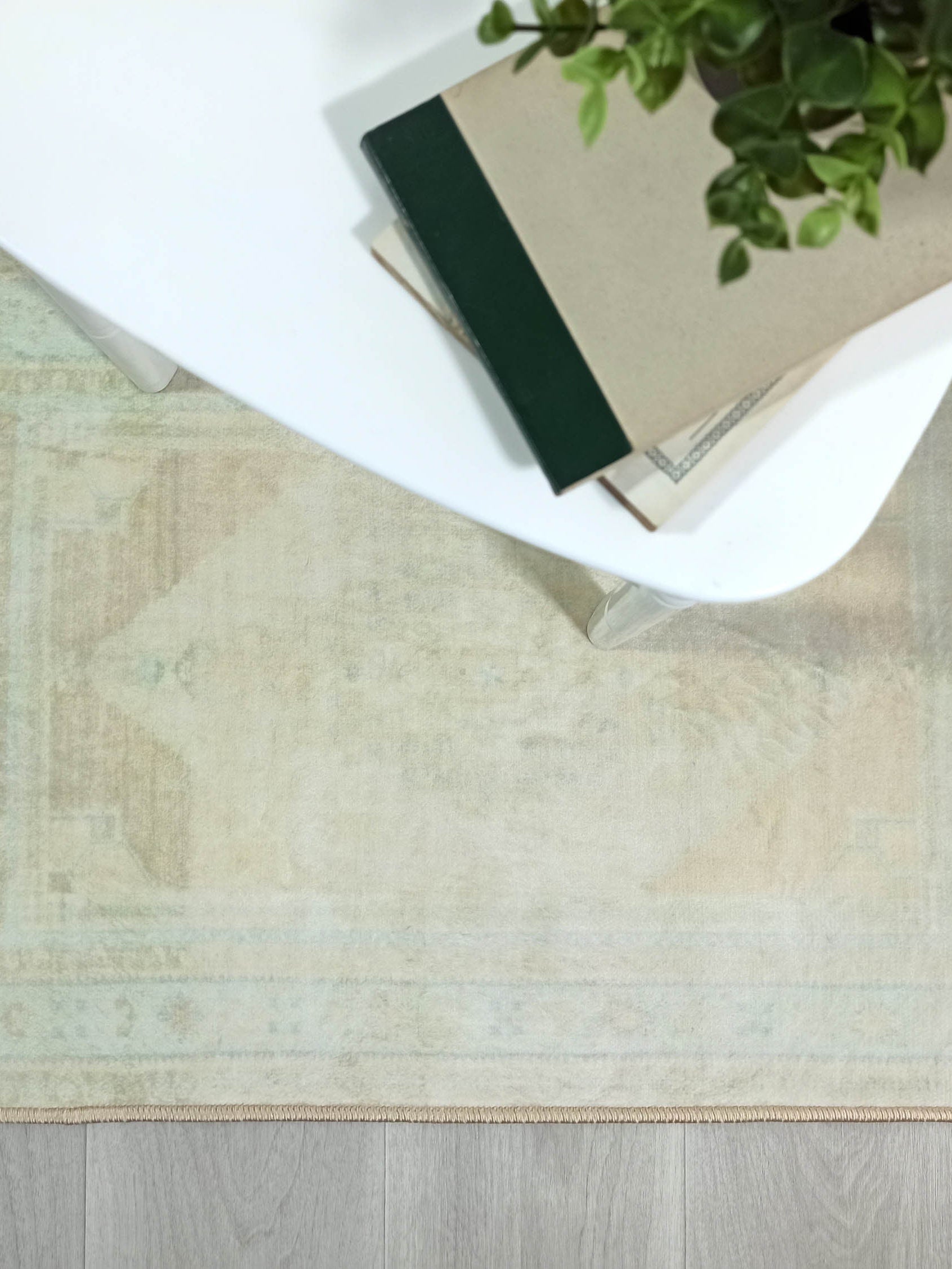 Ila Natural Beige-Blush Yellow Greenish Turkish 2x3 Rug