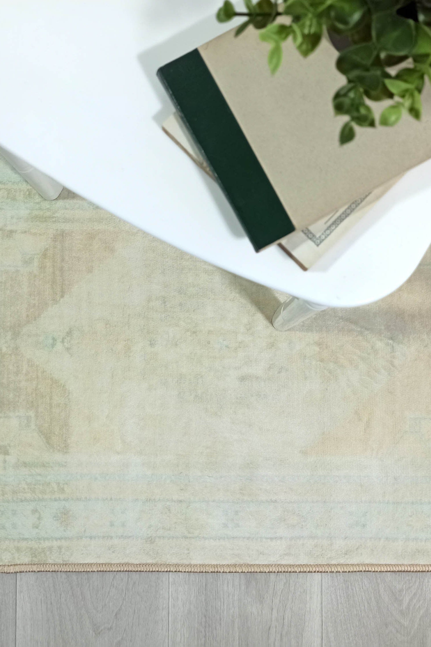 Ila Natural Beige-Blush Yellow Greenish Turkish 2x3 Rug