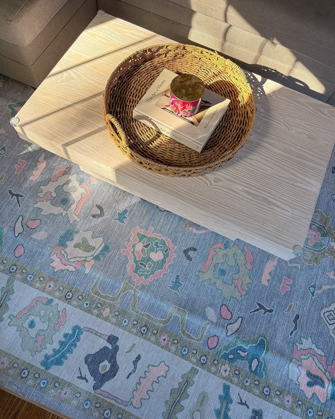 Lavender floral rug with modern design from Fame Rugs, inspired by nature and timeless elegance.