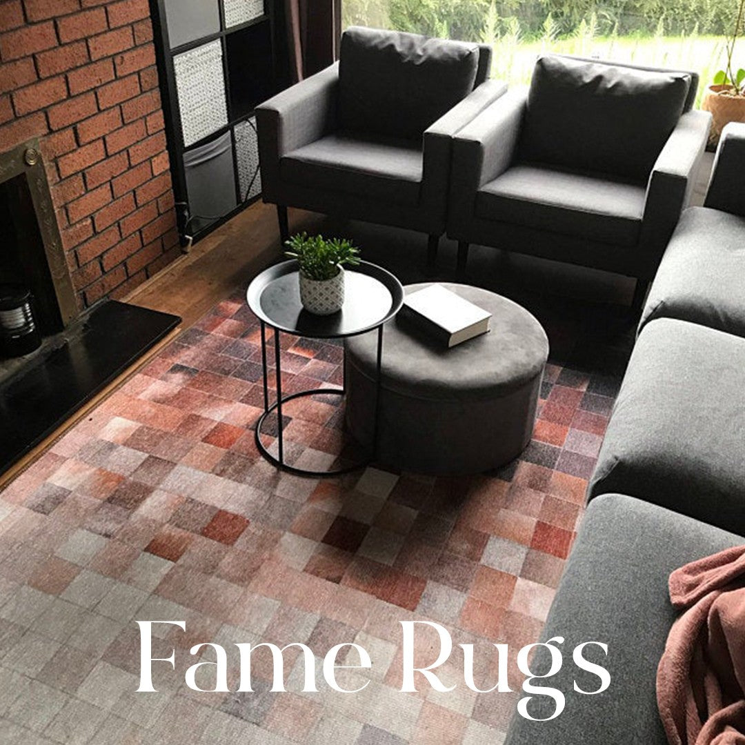 Stylish balcony setup featuring a cozy boho rug with earthy tones, adding warmth, texture, and modern charm to the outdoor space.