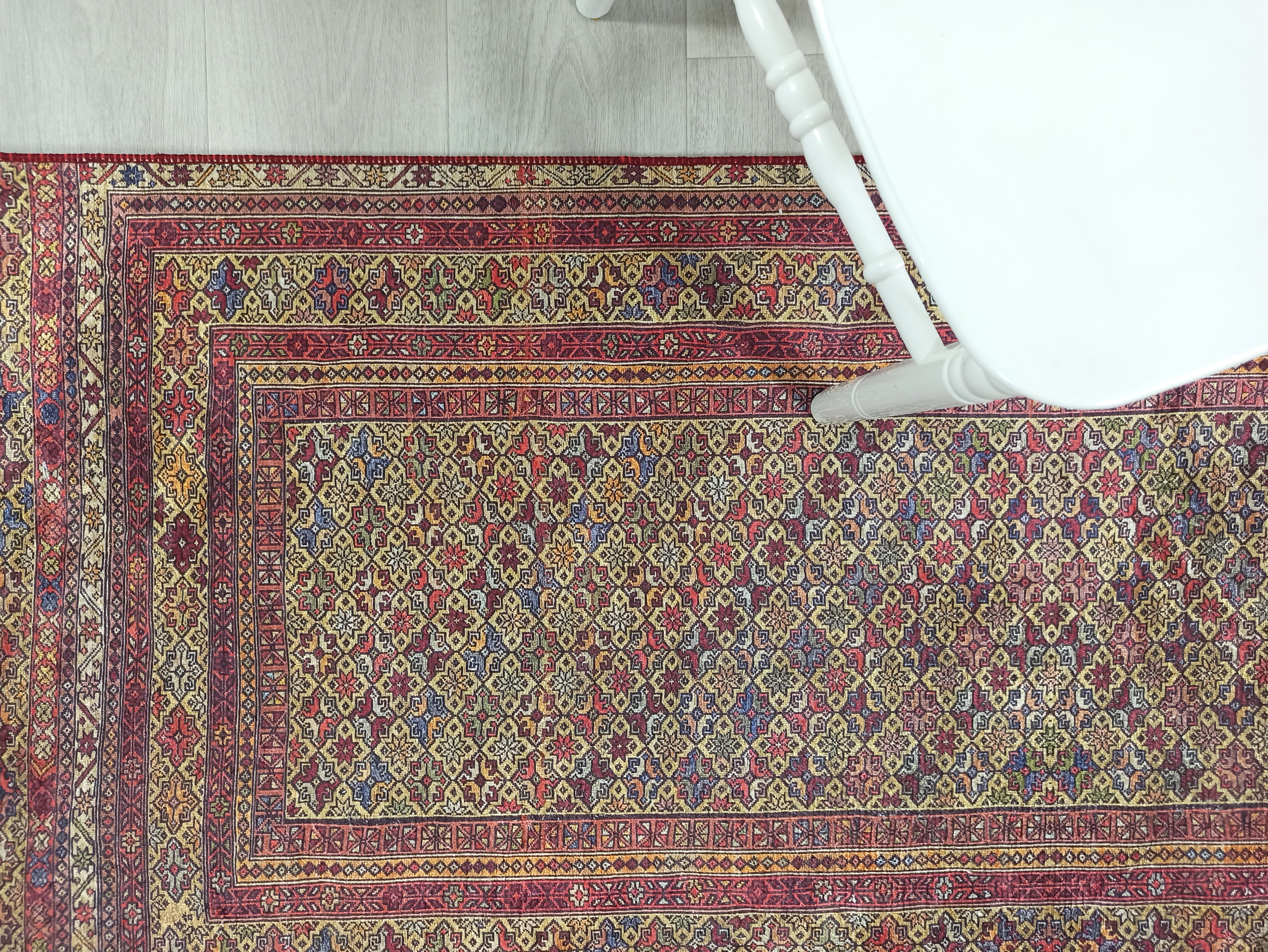 Arsa Turkish Oushak Red Beige Rug