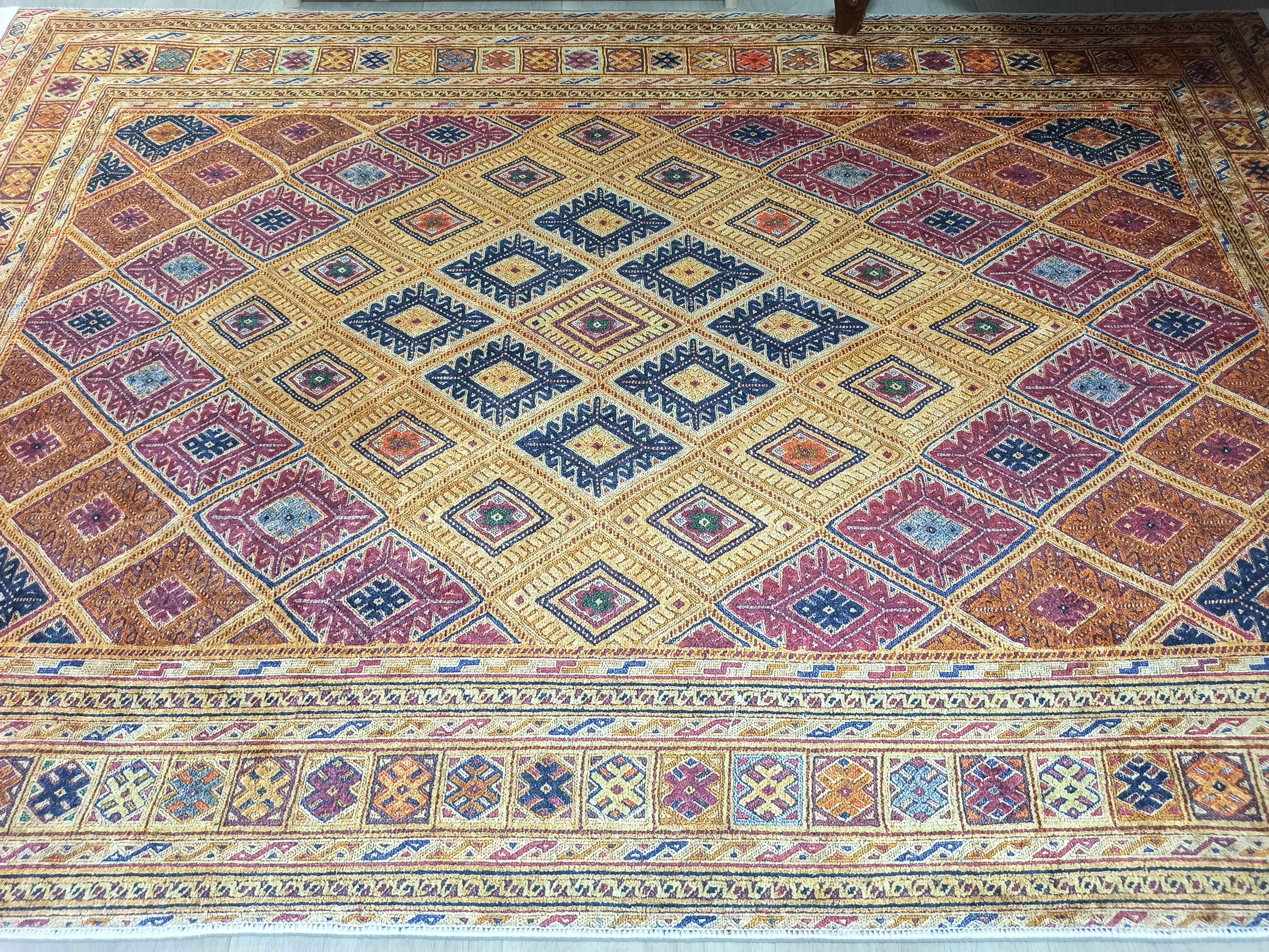 Emra Turkish Kilim Muted Orange Rug