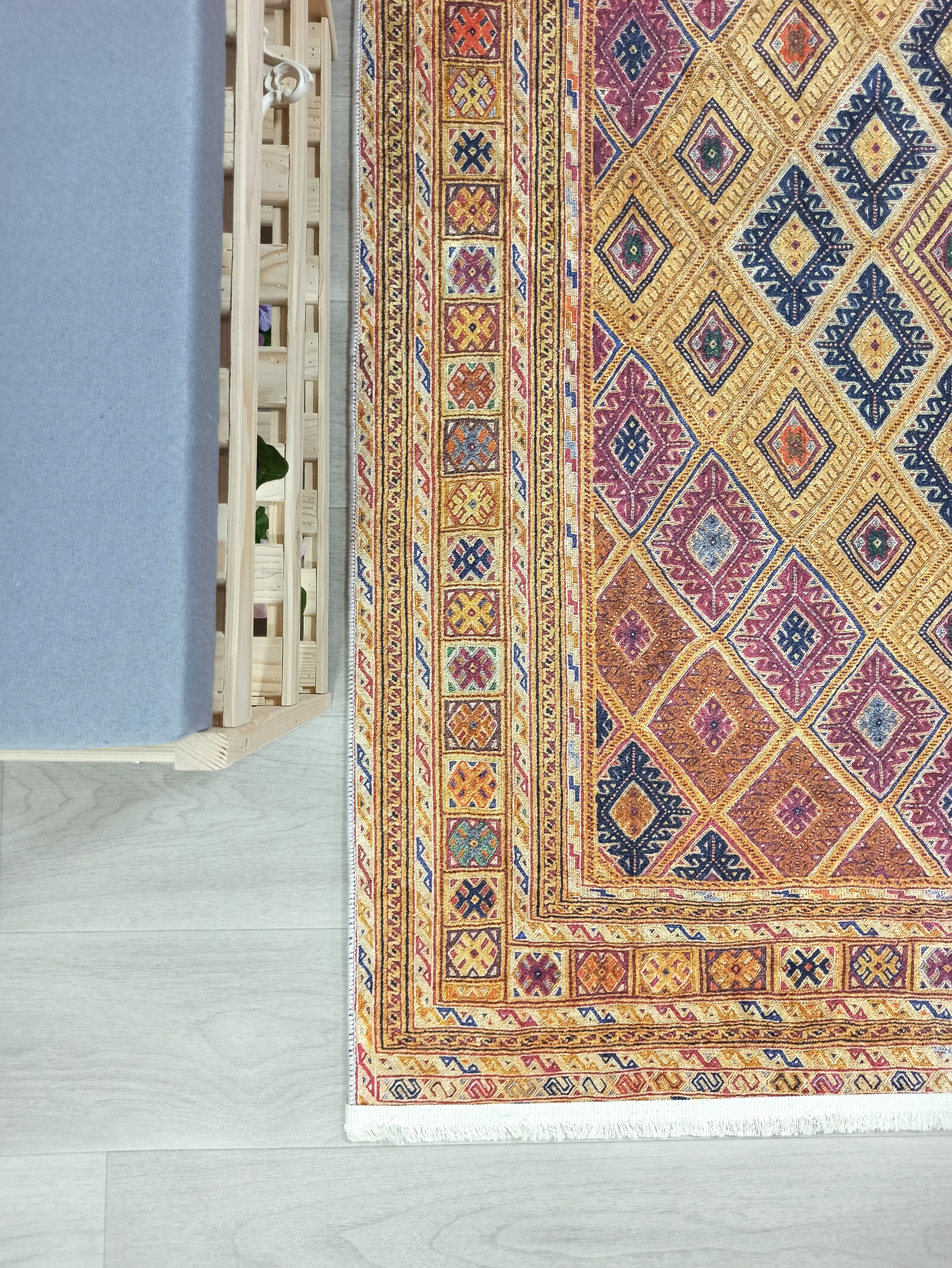 Emra Turkish Kilim Muted Orange Rug