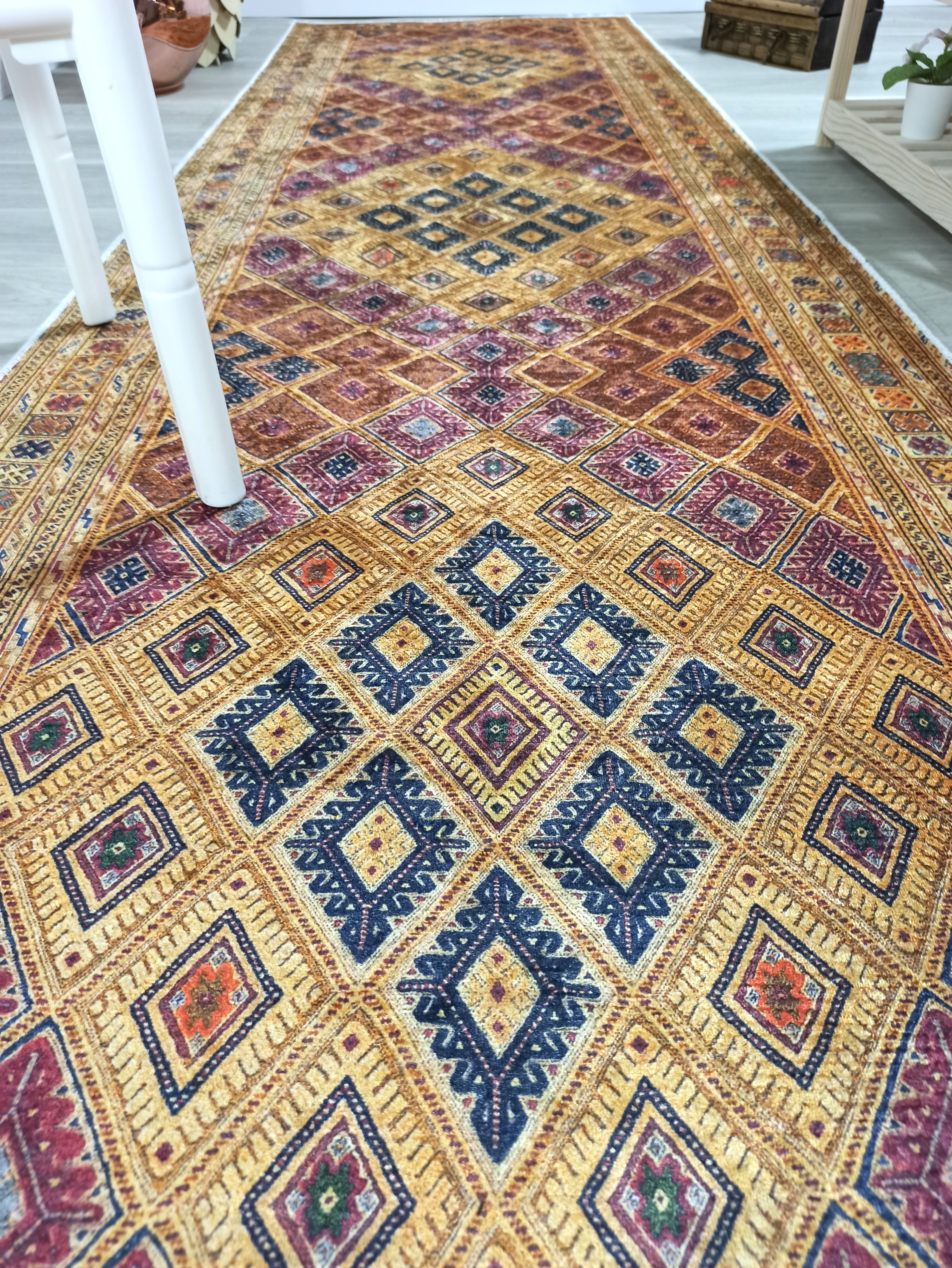 Emra Turkish Kilim Muted Orange Rug