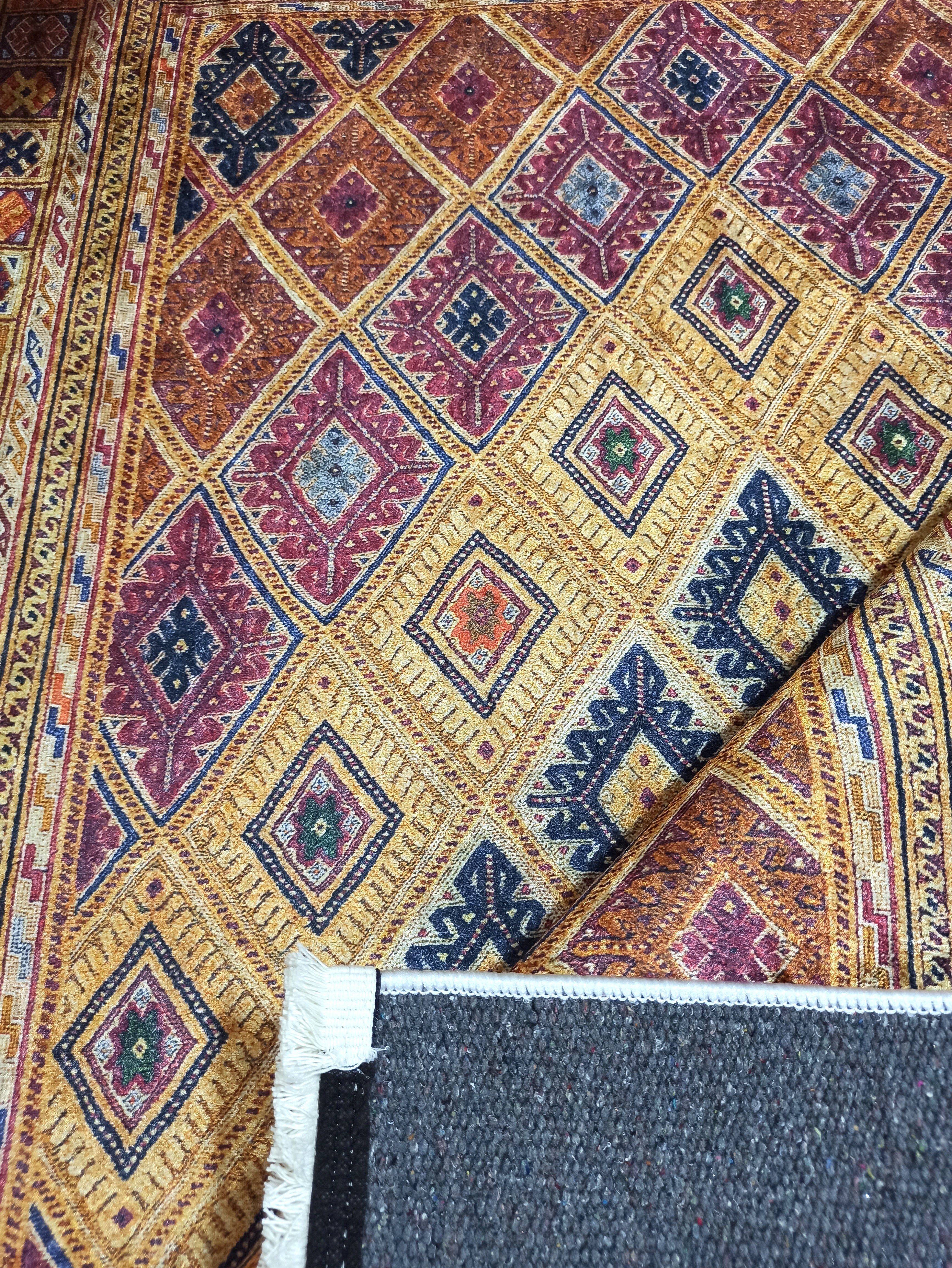 Emra Turkish Kilim Muted Orange Rug