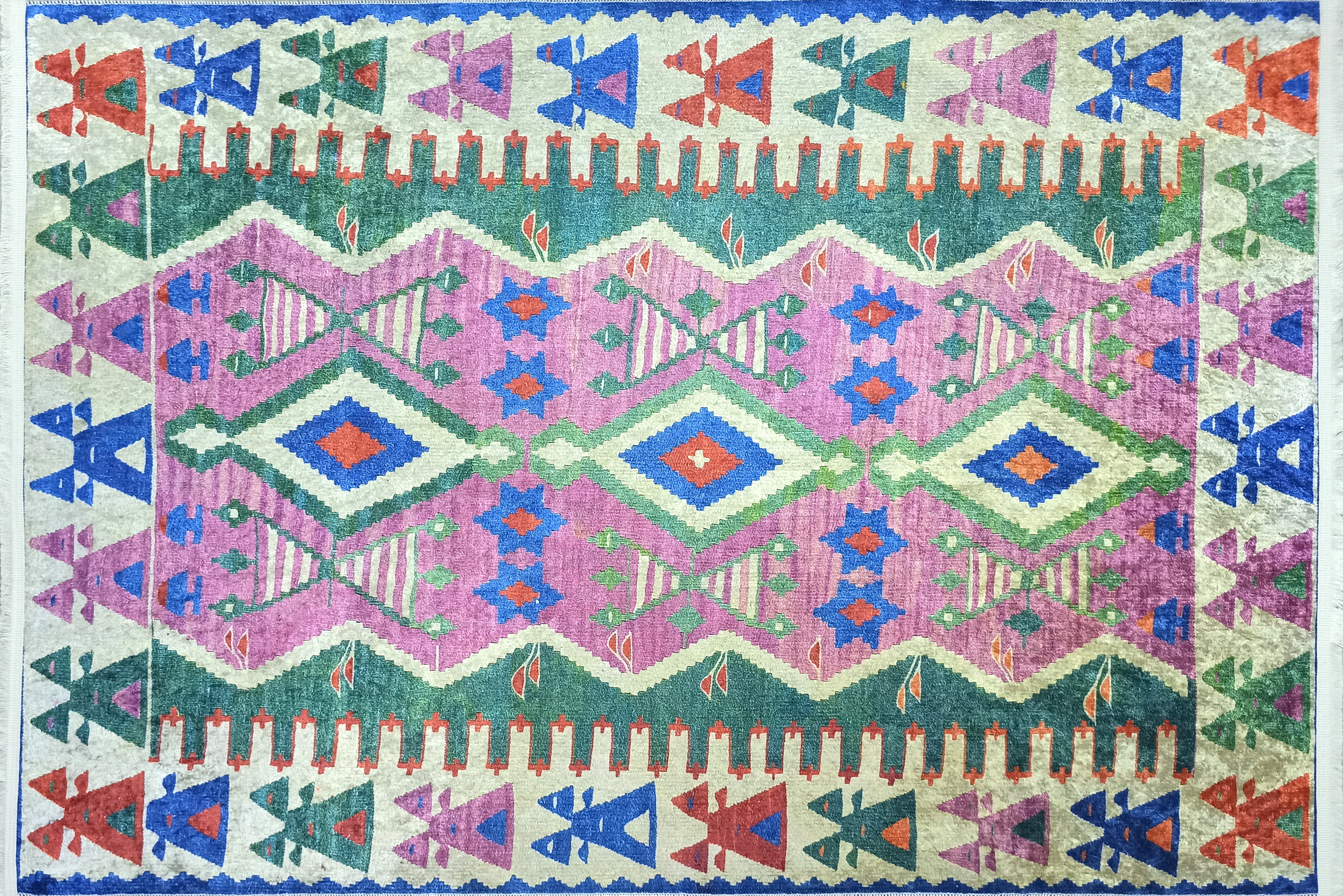 Kilim Style Rug, Colourful, Modern Home Décor