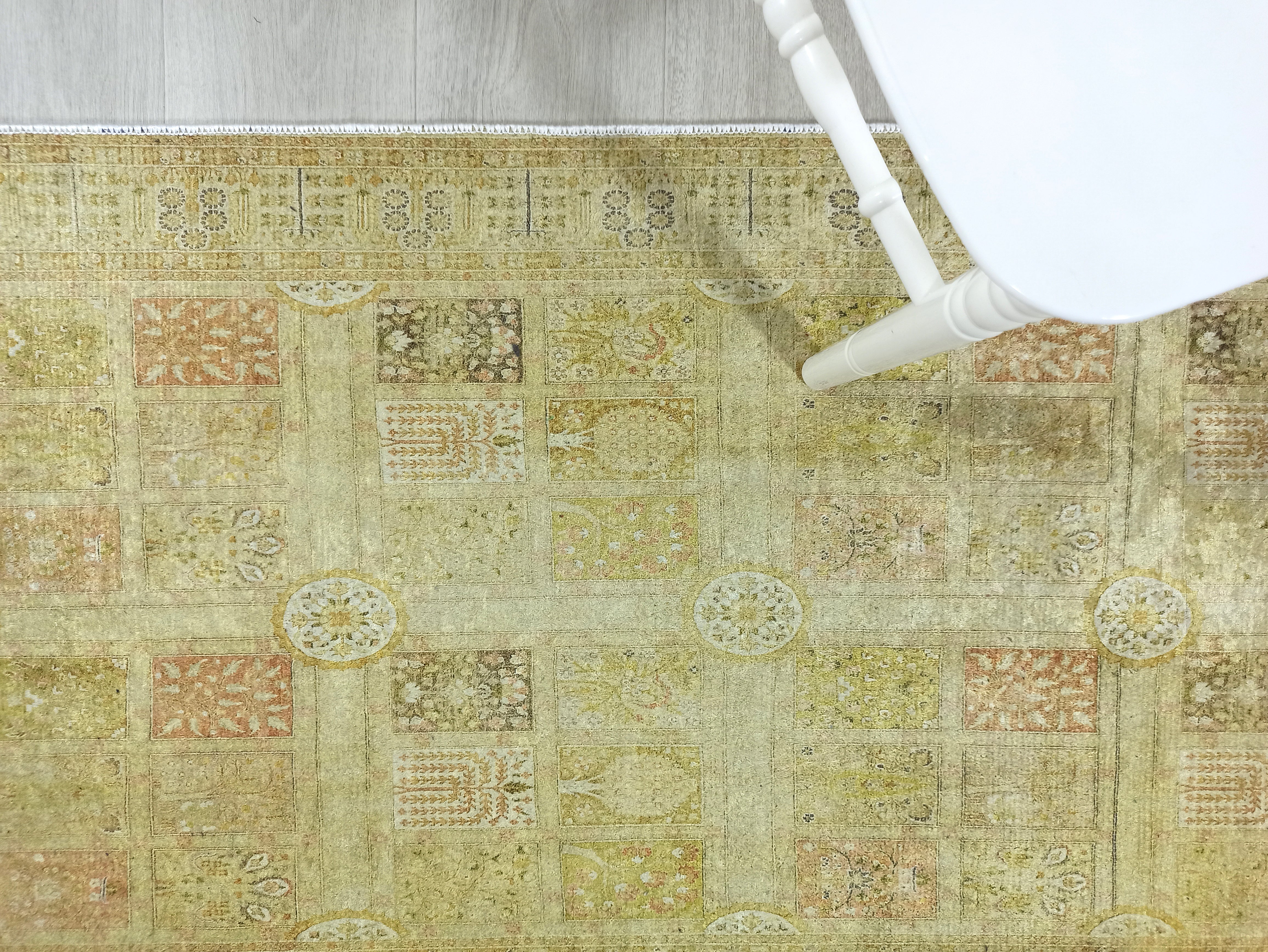 Yellow Style Vintage Rug, Home Décor Runner Area Rugs