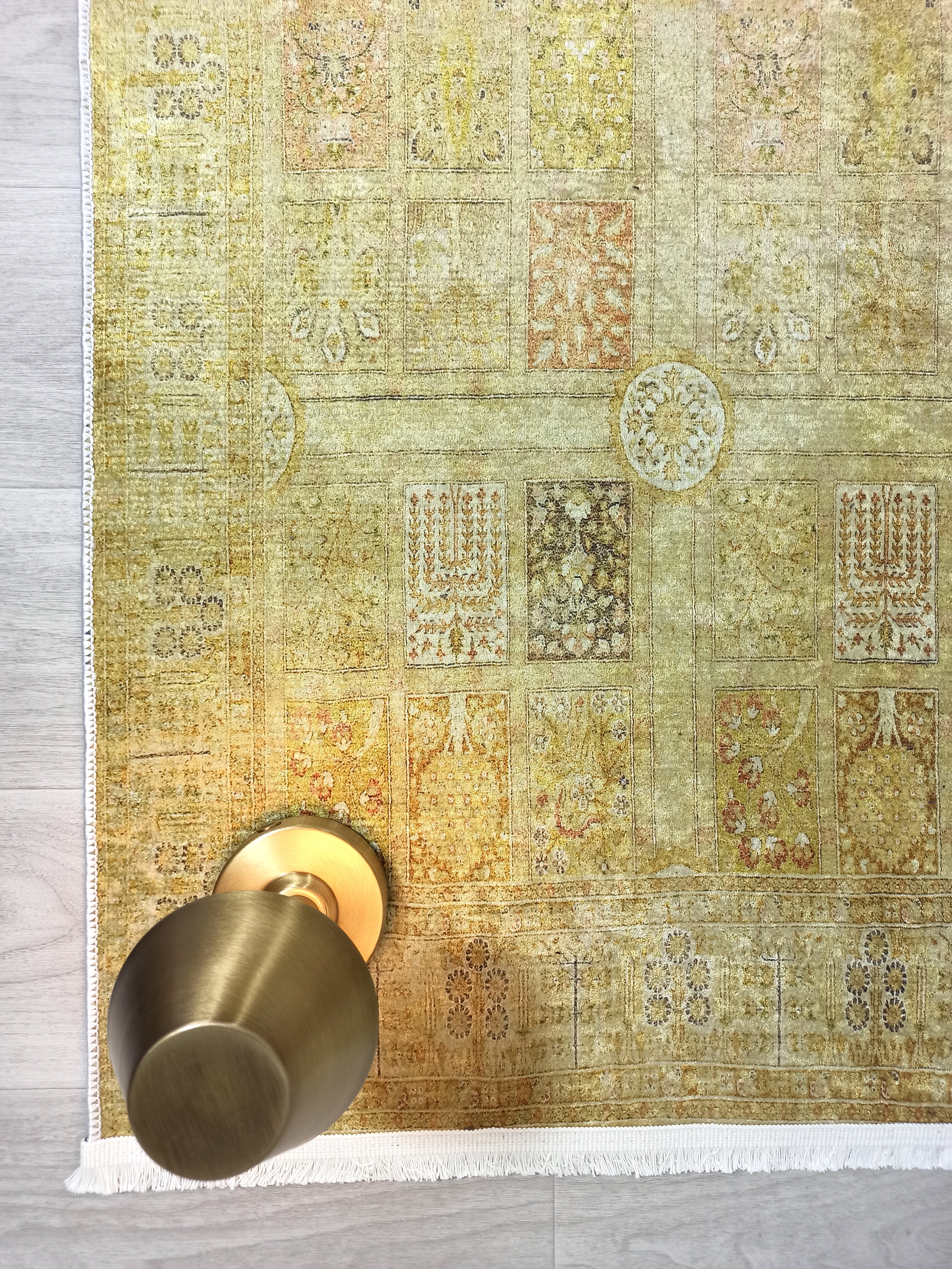 Yellow Style Vintage Rug, Home Décor Runner Area Rugs