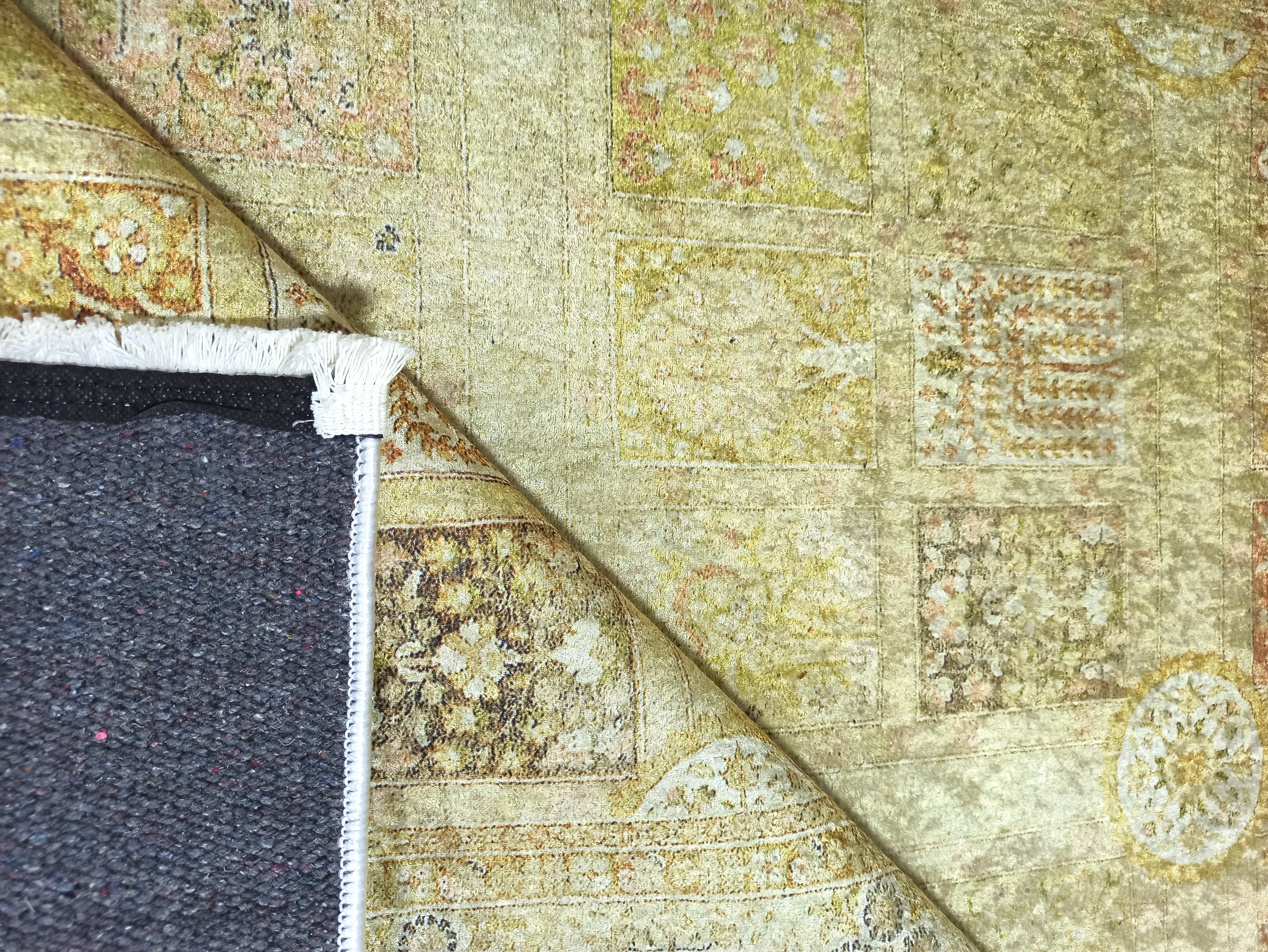 Yellow Style Vintage Rug, Home Décor Runner Area Rugs