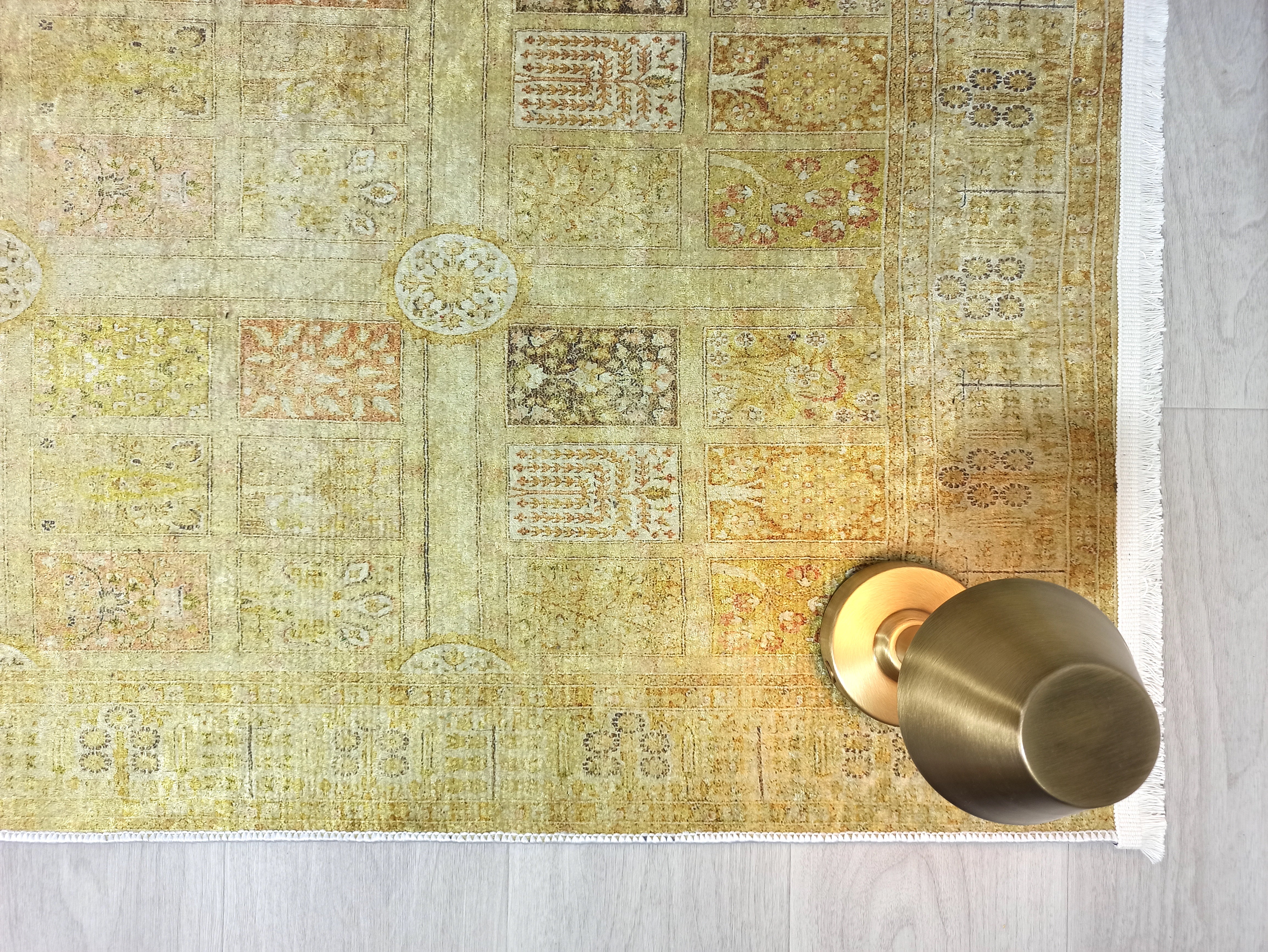 Yellow Style Vintage Rug, Home Décor Runner Area Rugs