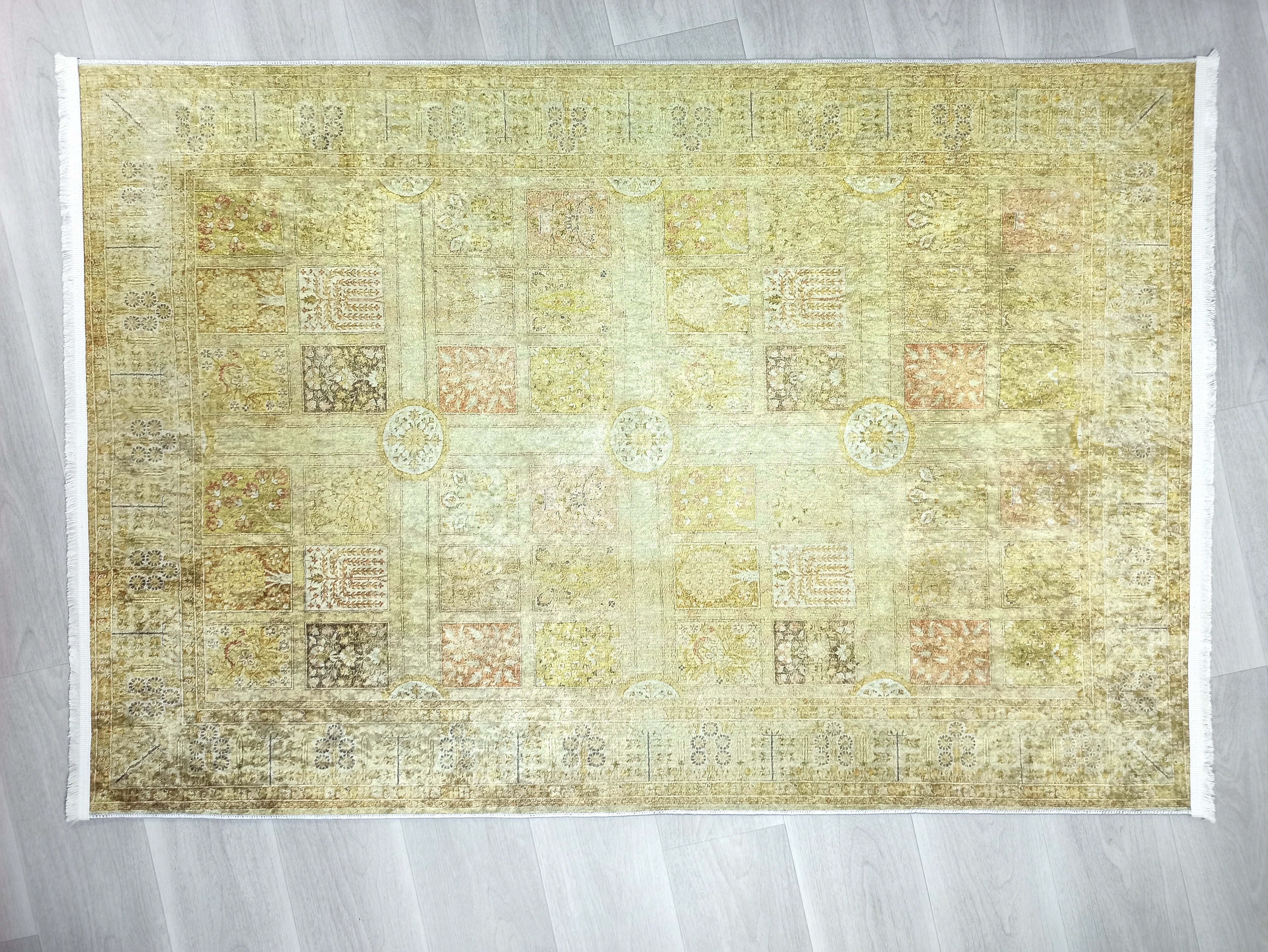 Yellow Style Vintage Rug, Home Décor Runner Area Rugs