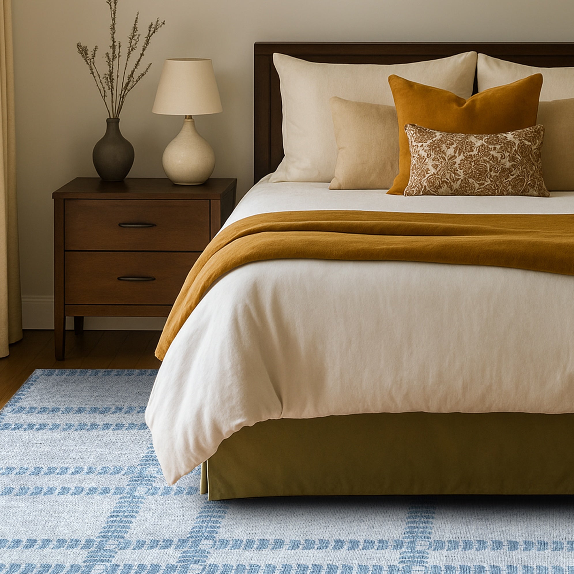 Amani Gray Blue Oushak Rug