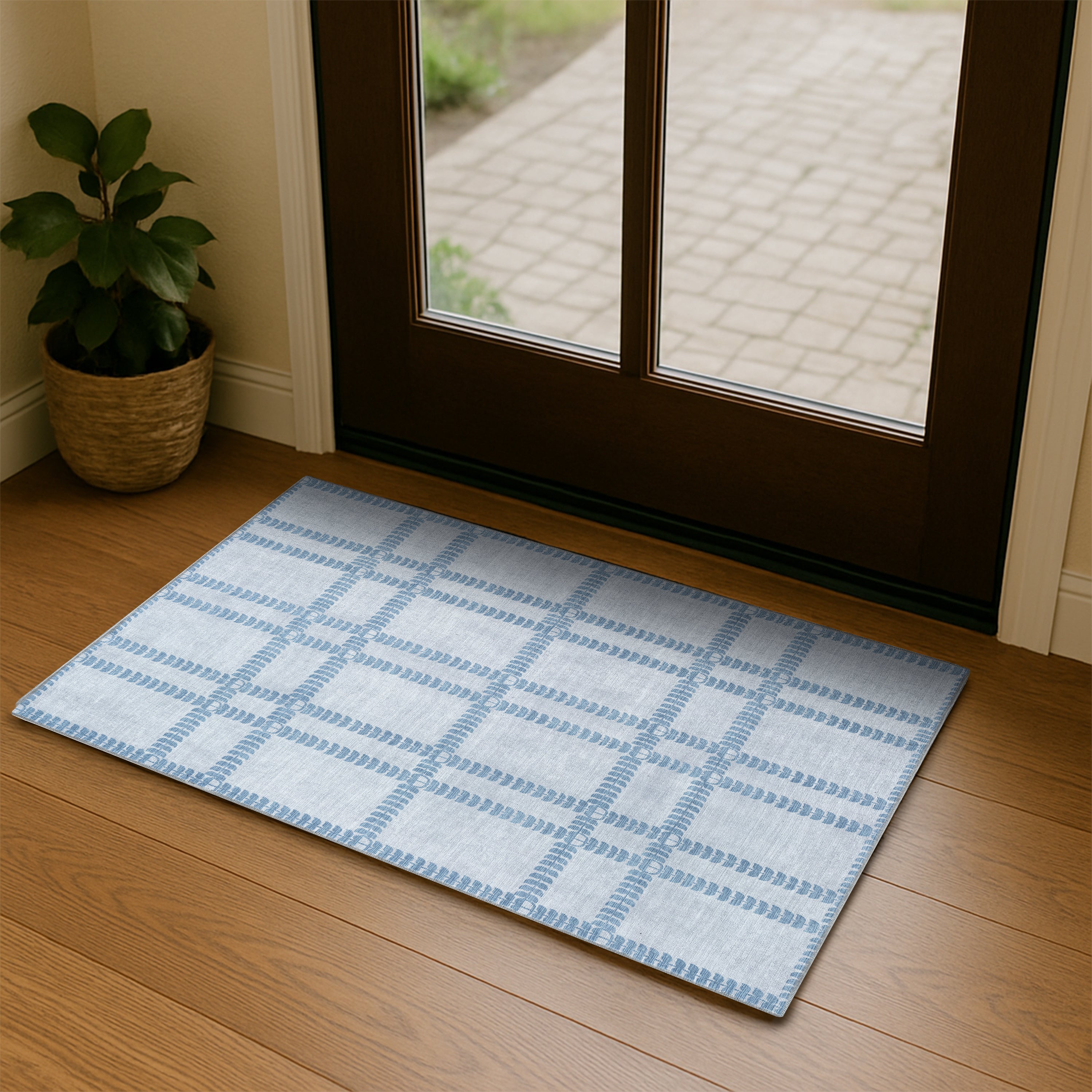 Amani Gray Blue Oushak Rug