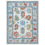 Sayyida Colorful Floral Pastel Modern Oushak Rug