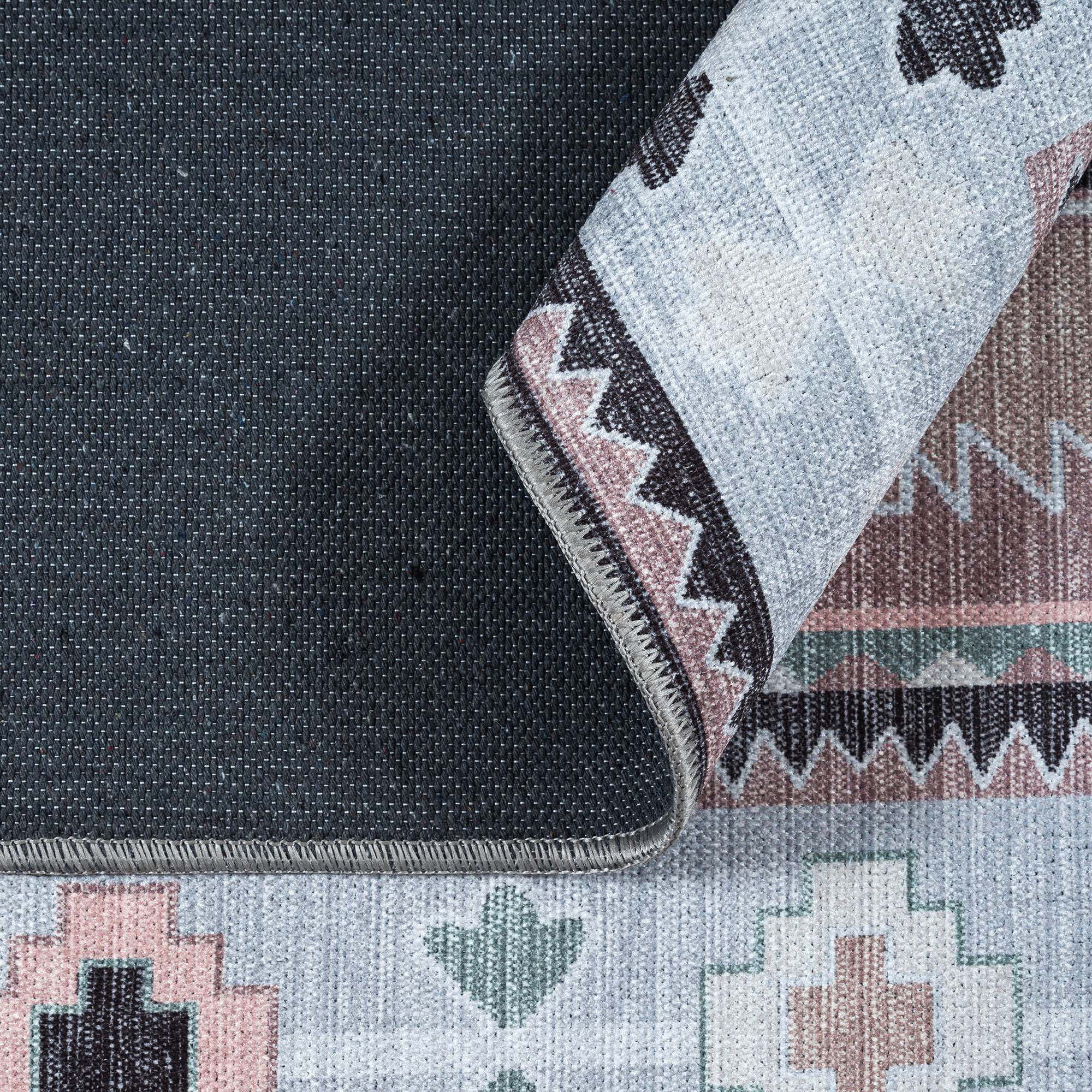 Odilia Black Gray Modern Turkish Rug