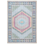 Kyra Green Pink Aesthetic Oushak Rug