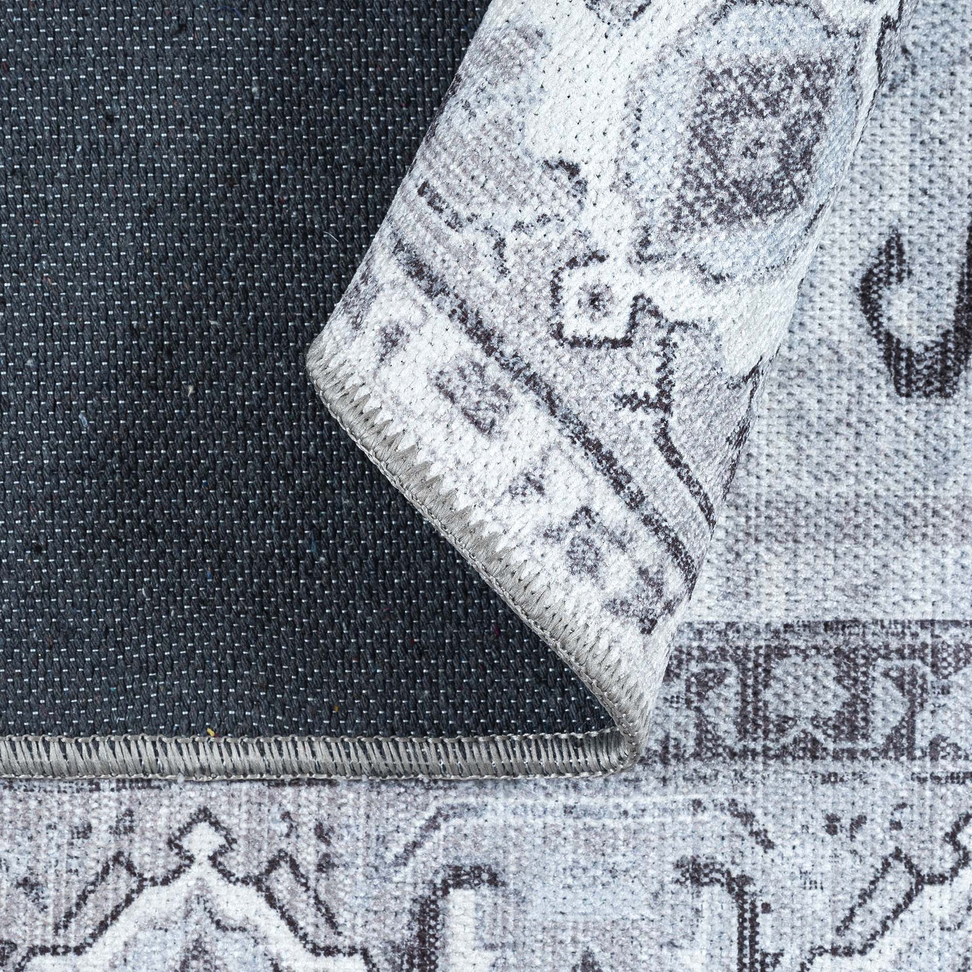 Pastel Heriz Light Gray Area Rug