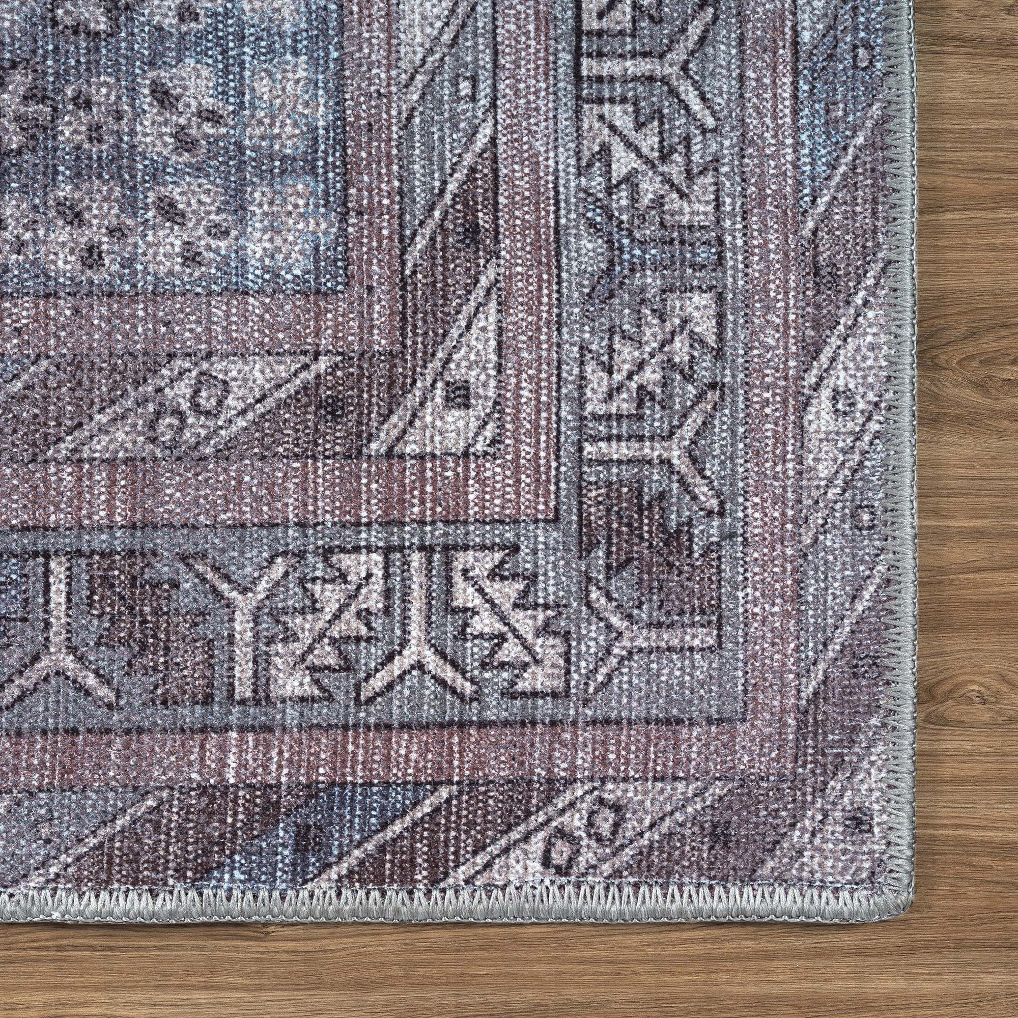 Imani Brown Off-White Modern Turkish Rug