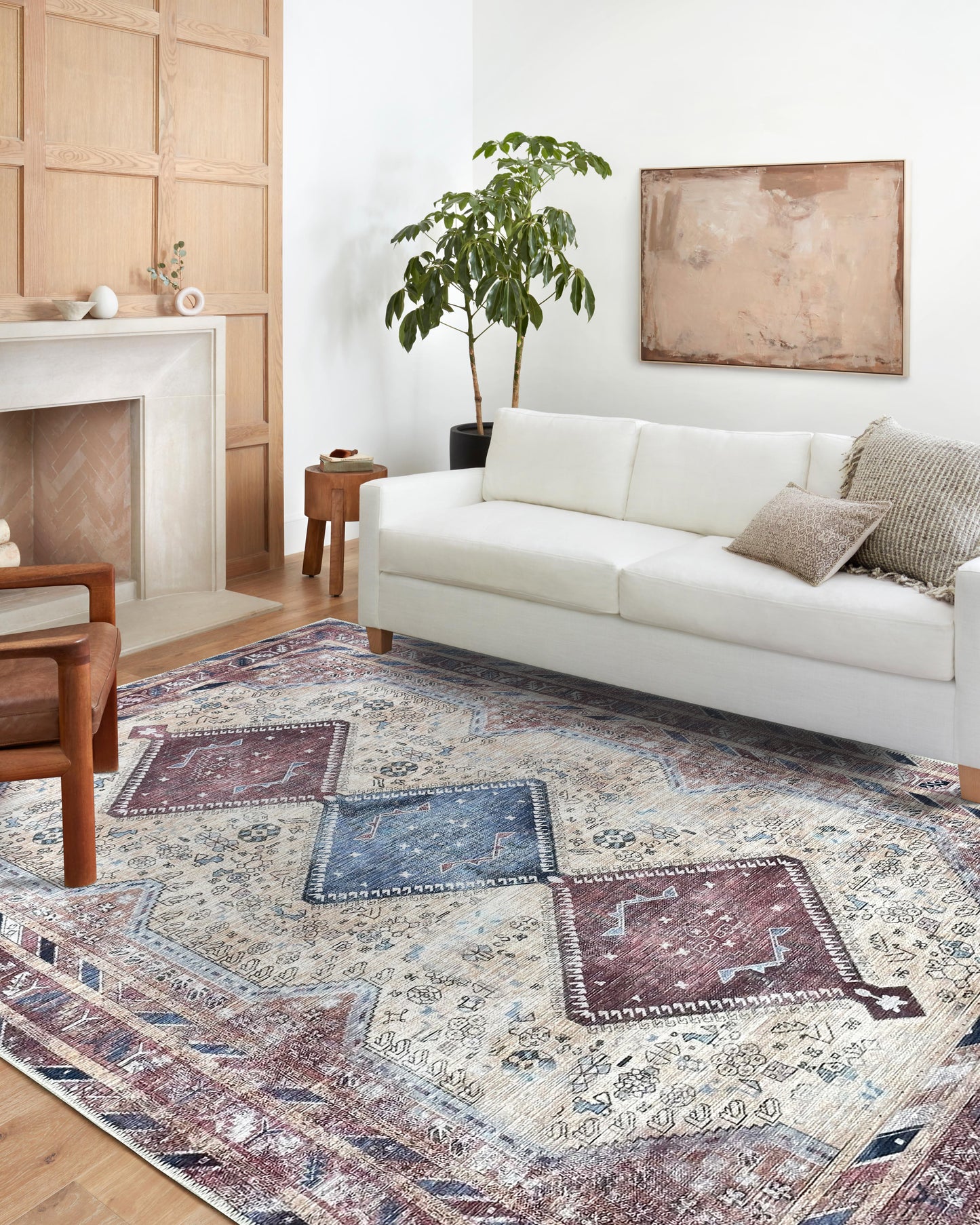 Modern Turkish Rug, Pastel Vintage Inspired Geometric Terra Oversized Area Rugs for Home Living room Bedroom Bathroom Kitchen