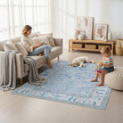 Aviana Pastel Lavender Modern Oushak Rug