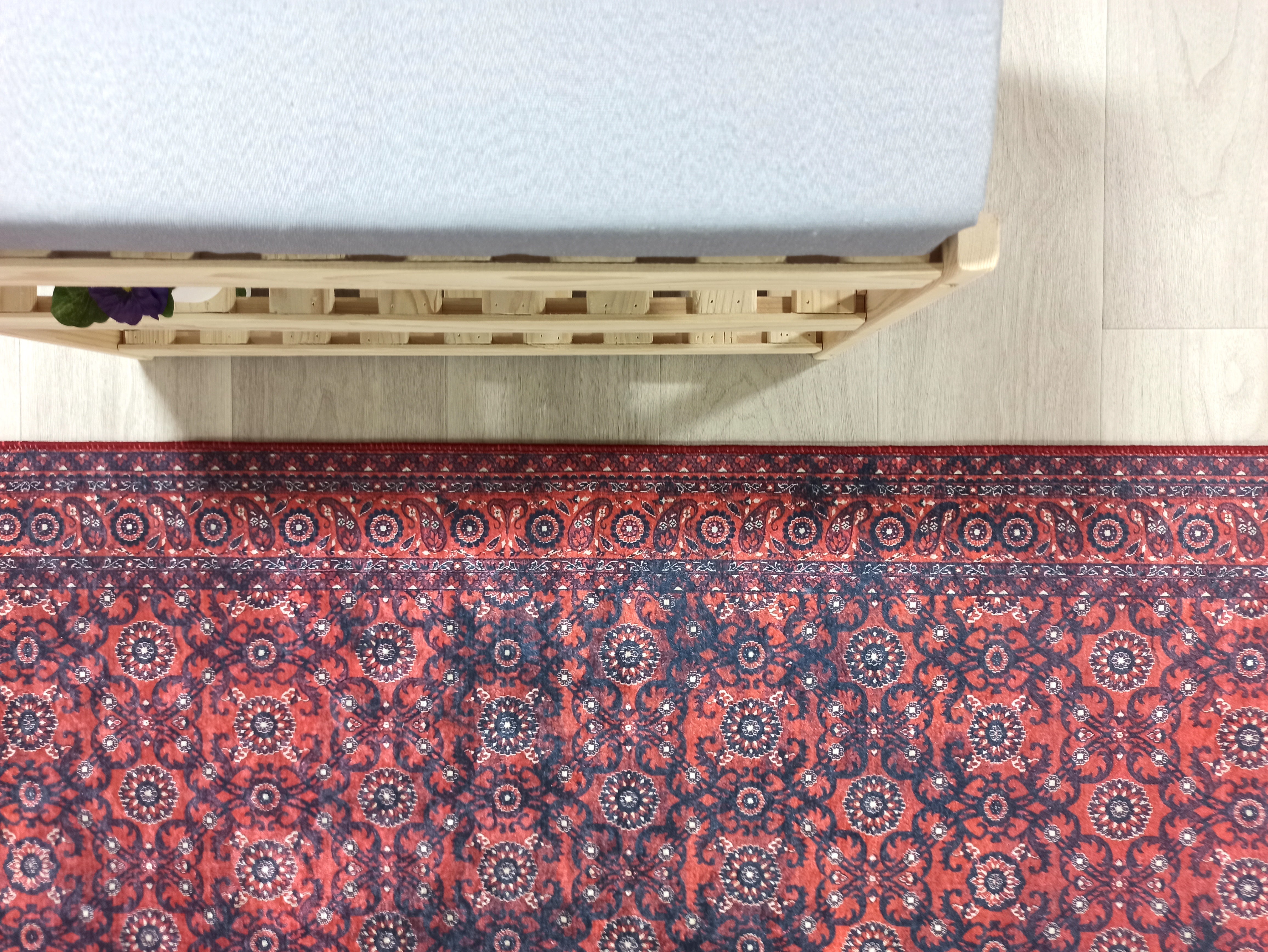 Red Persian Heriz Vintage Style Runner & Rug