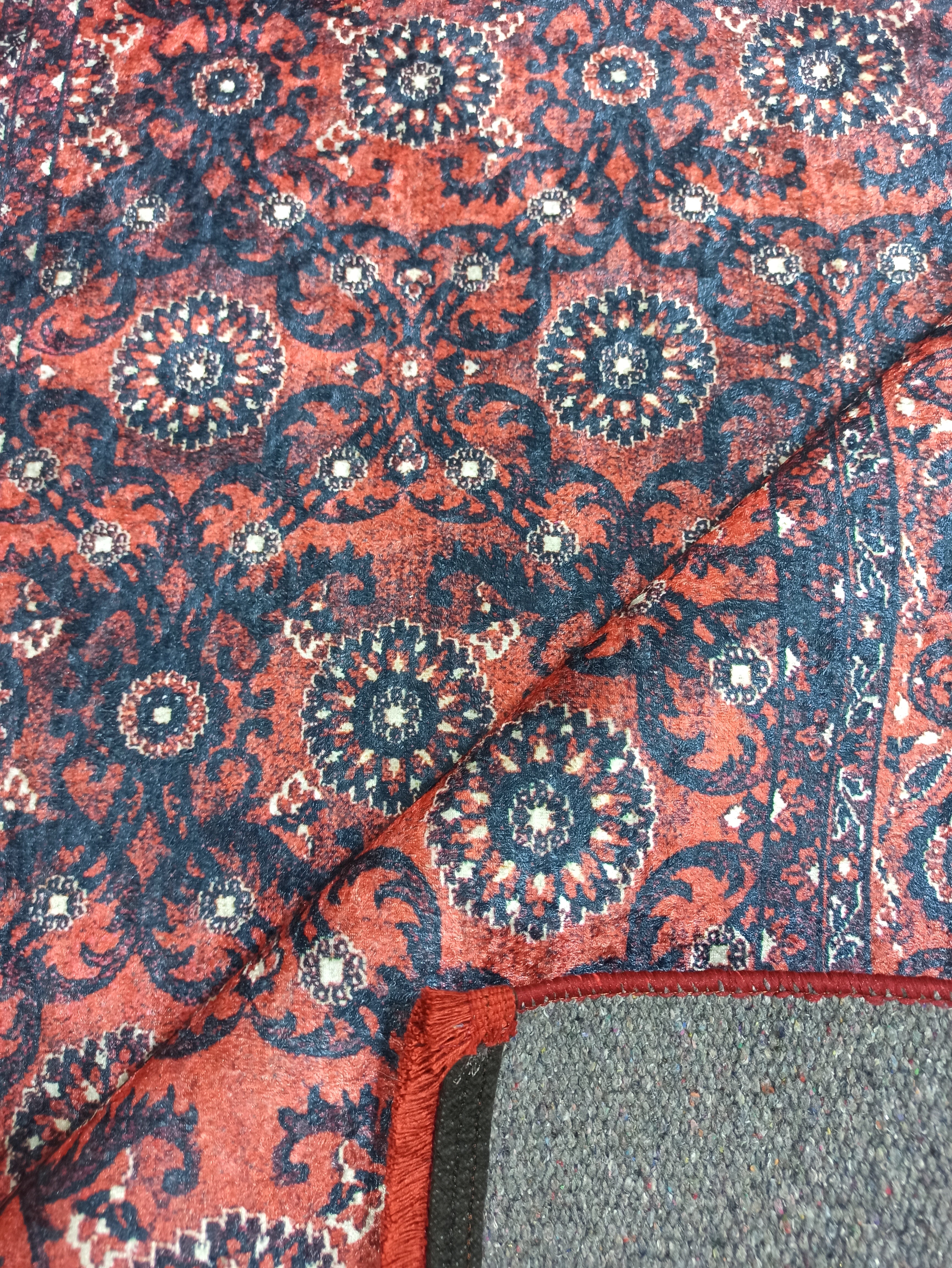 Red Persian Heriz Vintage Style Runner & Rug