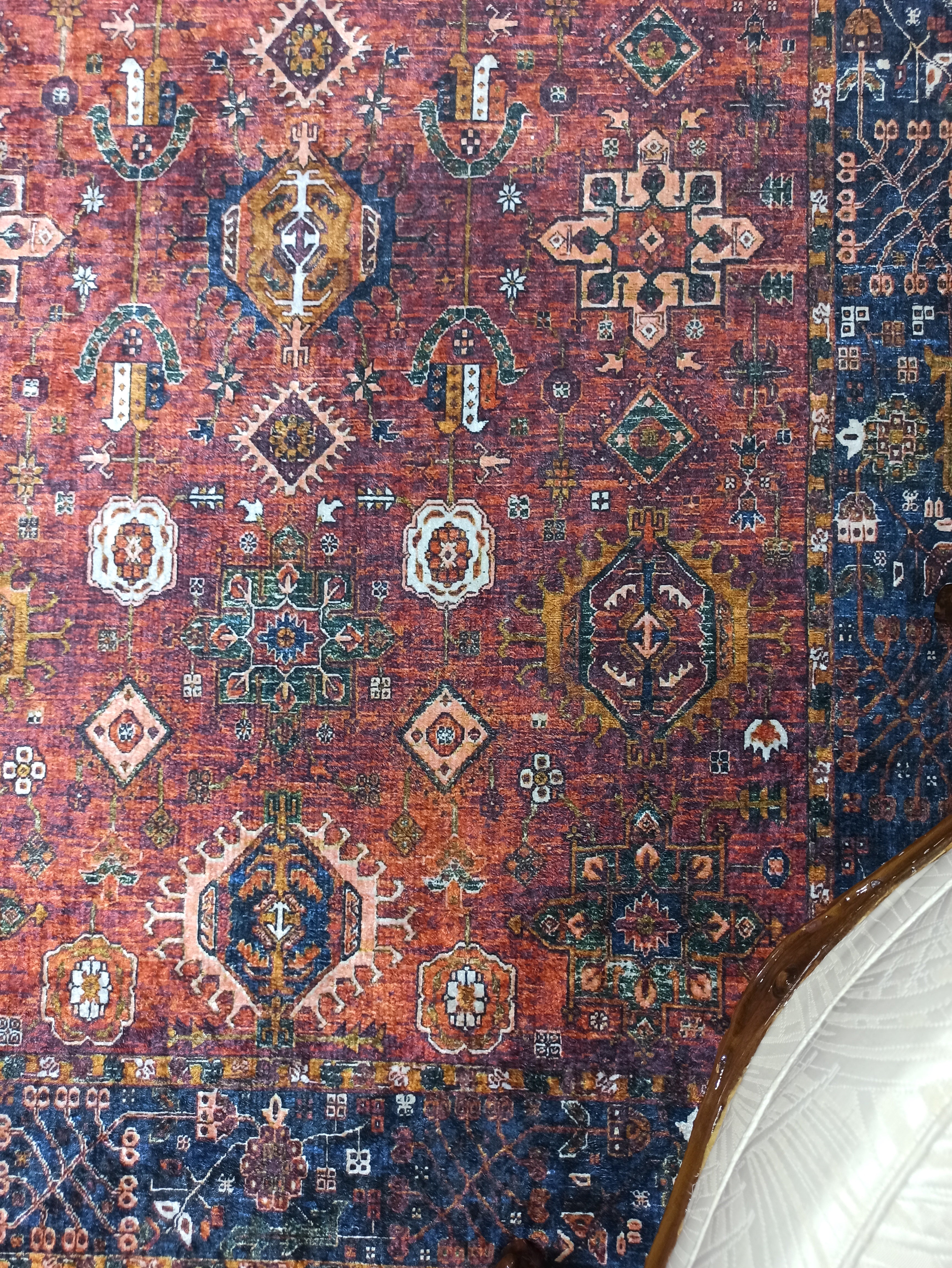 Red Turkish Vintage Traditional Carpet Modern Floor Decor Rug