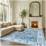 Lumira Teal Modern Oushak Rug