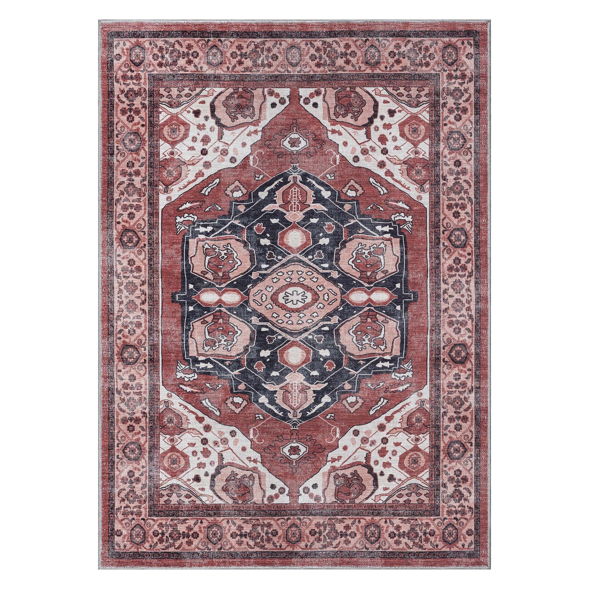 Melanie Orange Brown Persian Vintage Rug