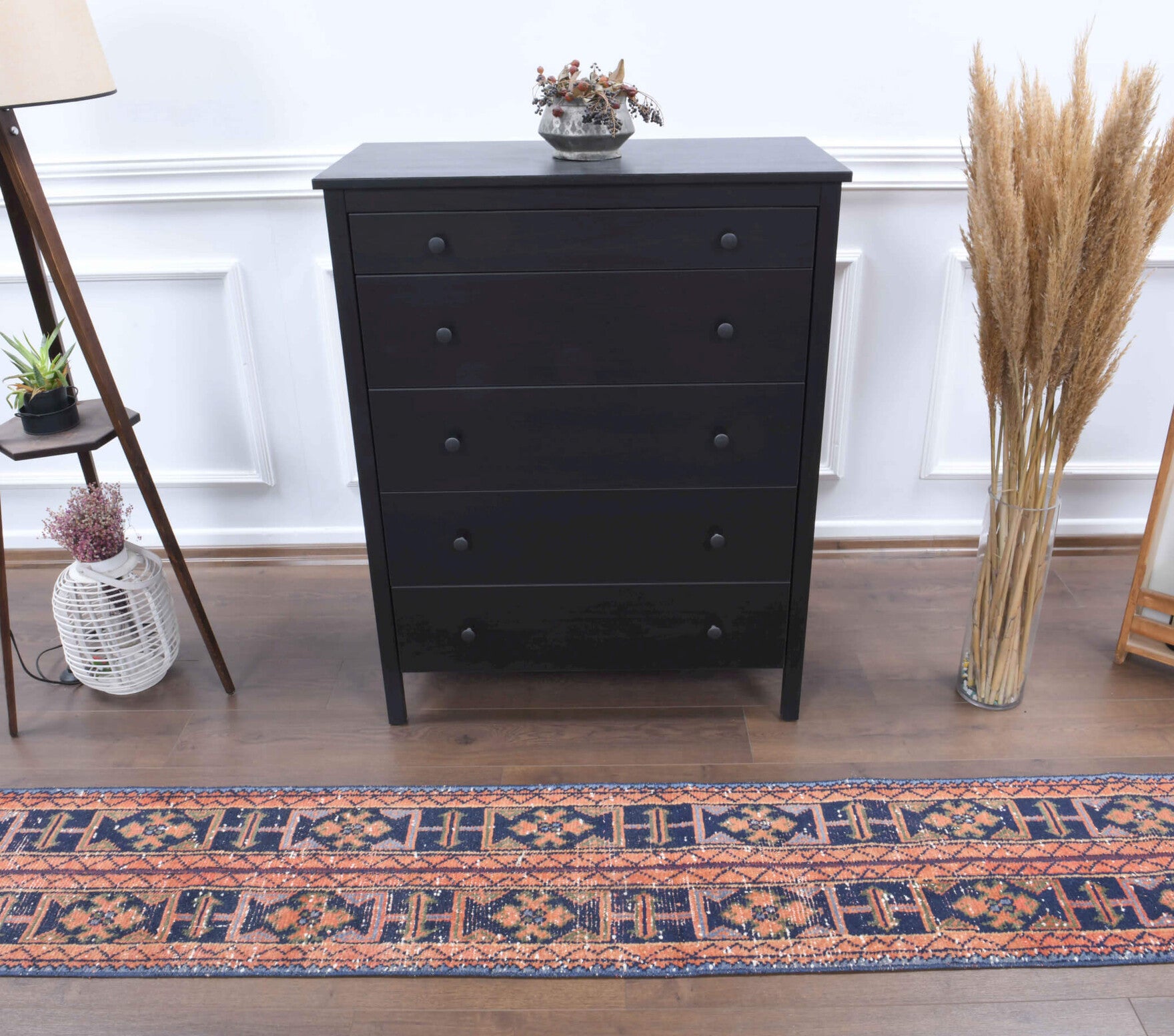 1x11 Handmade Patchwork Runner Rug