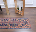 Authentic Anatolian vintage patchwork runner rug (1970s) with oriental design – one-of-a-kind at Fame Rugs