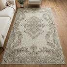 Tribal and floral pattern on the Nevbike Aycin vintage area rug – handmade in Anatolia, Turkey