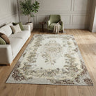 Tribal pattern on the Nephope Ayhan vintage area rug – handmade in Anatolia, Turkey